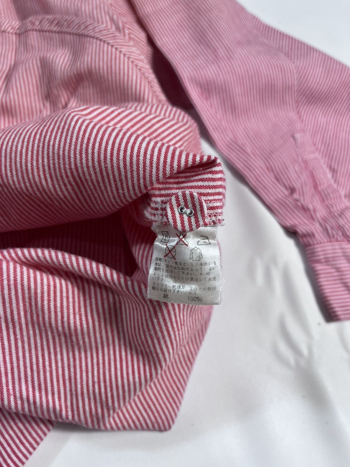 Issey Miyake VINTAGE ISSEY MIYAKE X TSUMORI CHISATO STRIPE SHIRT Size US XL / EU 56 / 4 - 5 Thumbnail