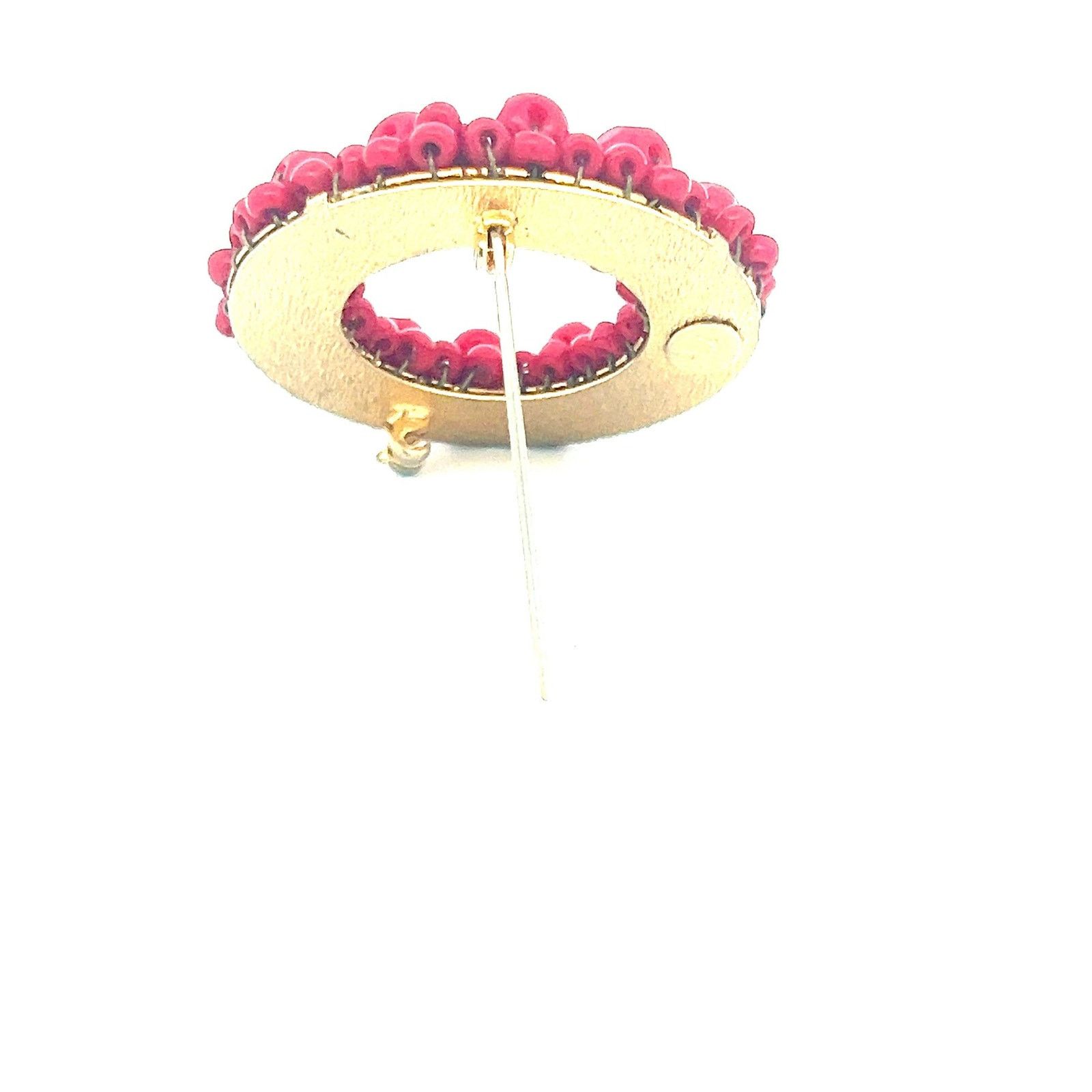 & Other Stories HOBE Cherry Red Wreath Goldtone Brooch Pin Size ONE SIZE - 5 Thumbnail