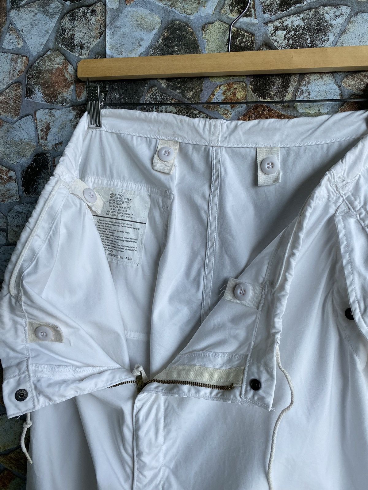 Japanese Brand TRS ARTIC WHITE SNOW CAMOFLAGE PANTS Size US 35 - 12 Thumbnail