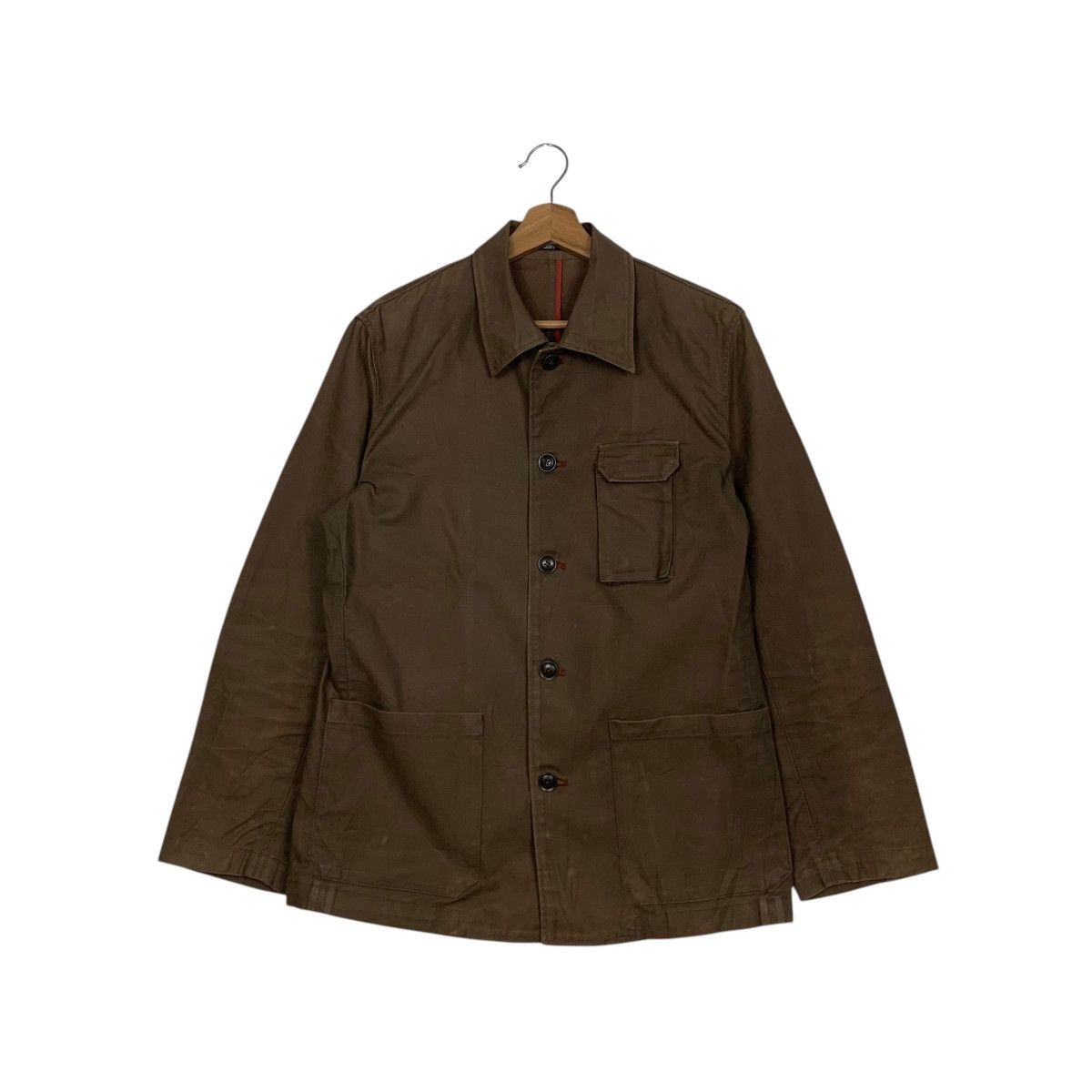 Tornado Mart TORNADO MART Dark Brown Chore Coat Jacket #2763-C125 Size US M / EU 48-50 / 2 - 1 Thumbnail