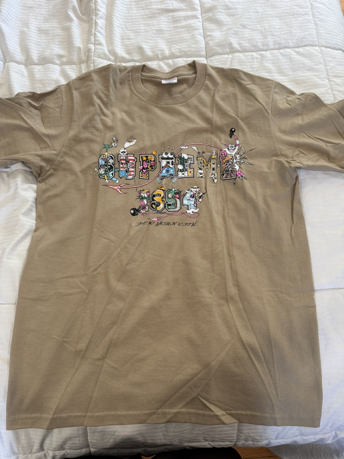 Supreme Supreme Varsity Khaki T-Shirt Size US M / EU 48-50 / 2 - 2 Thumbnail