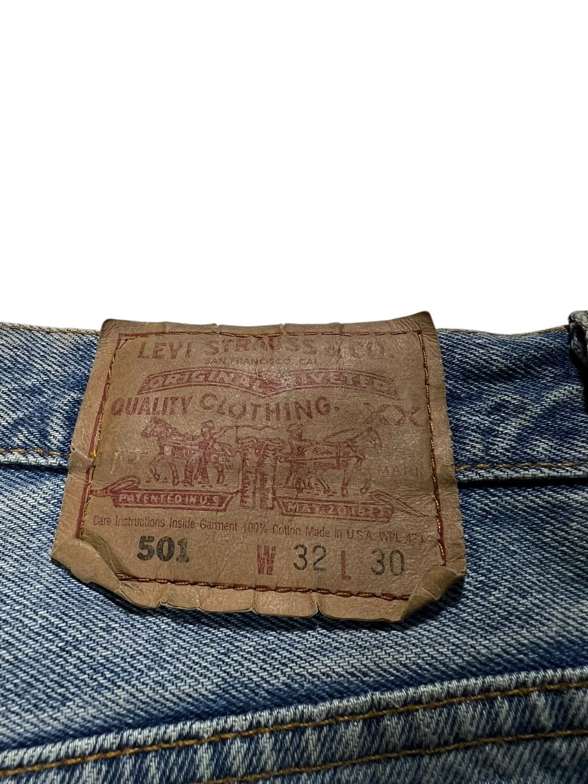 Levi's Vintage 90’s Levis 501 Custom Punk Stone Wash Jean Size US 30 / EU 46 - 20 Thumbnail