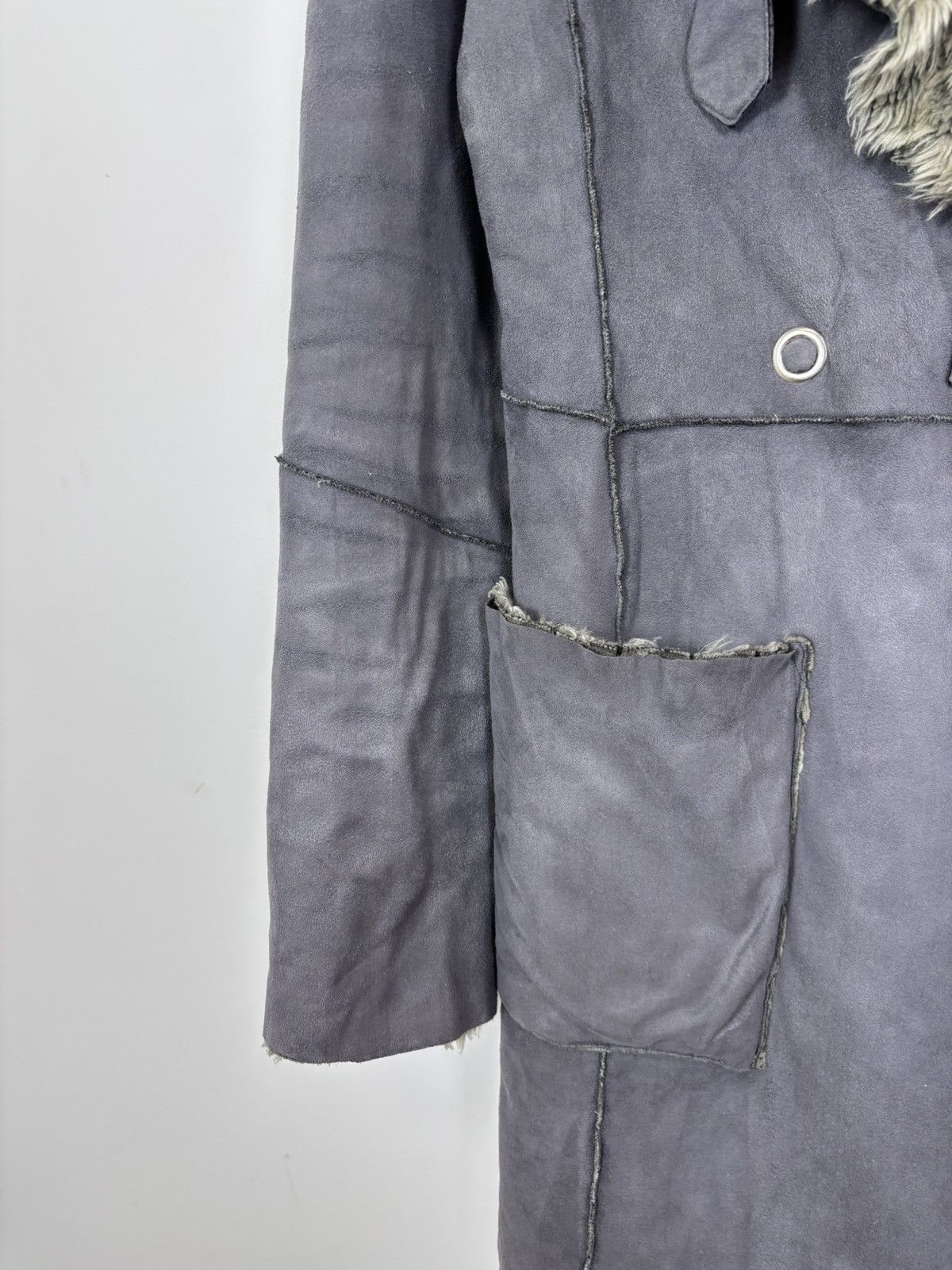 Armani Armani Jeans Vintage Women’s Vegan Leather Fur Coat Jacket Size S / US 4 / IT 40 - 8 Thumbnail