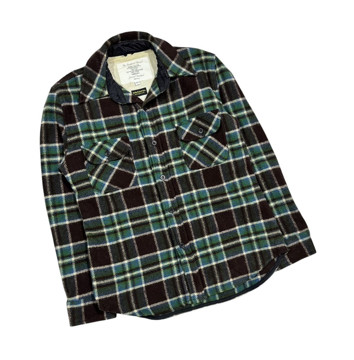 Fidelity Fidelity By Gerald & Stewart Flannel Wool Shirt Size US L / EU 52-54 / 3 - 5 Thumbnail
