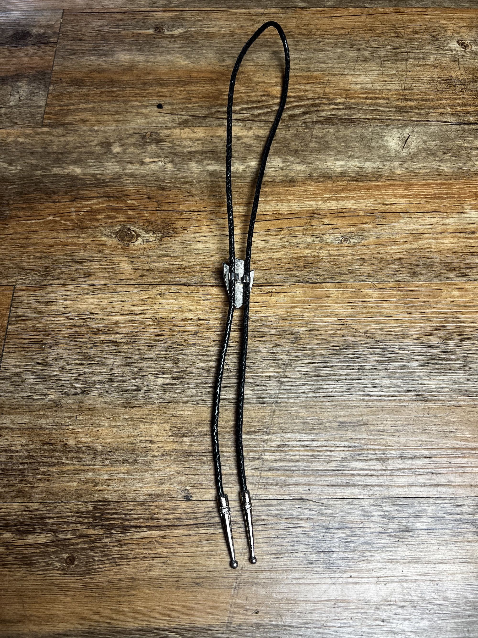 Vintage Vintage MCM Silver and Turquoise Bolo Neck Tie Size ONE SIZE - 5 Thumbnail
