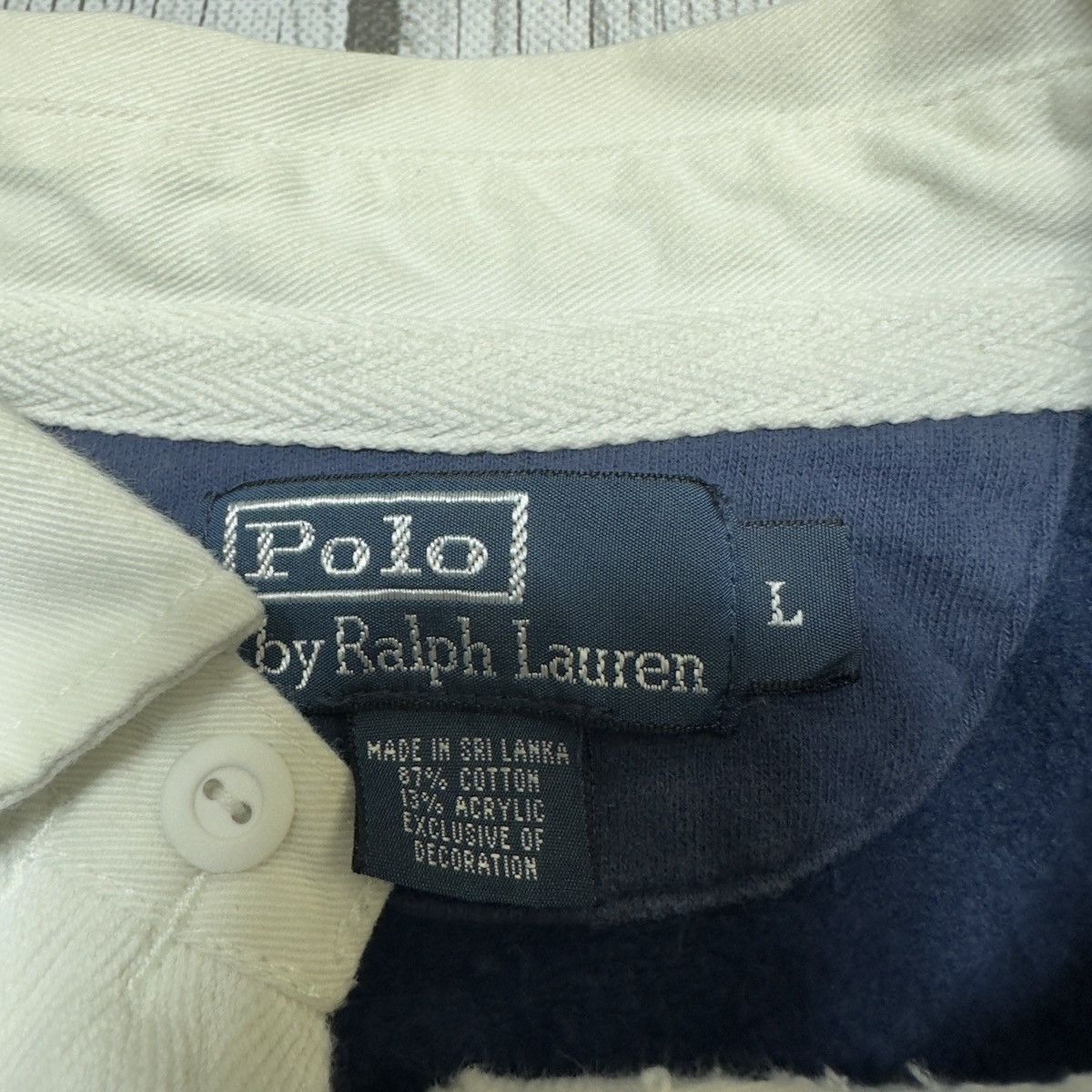 Polo Ralph Lauren × Vintage Vintage Polo long sleeve rugby shirt Size US L / EU 52-54 / 3 - 4 Thumbnail