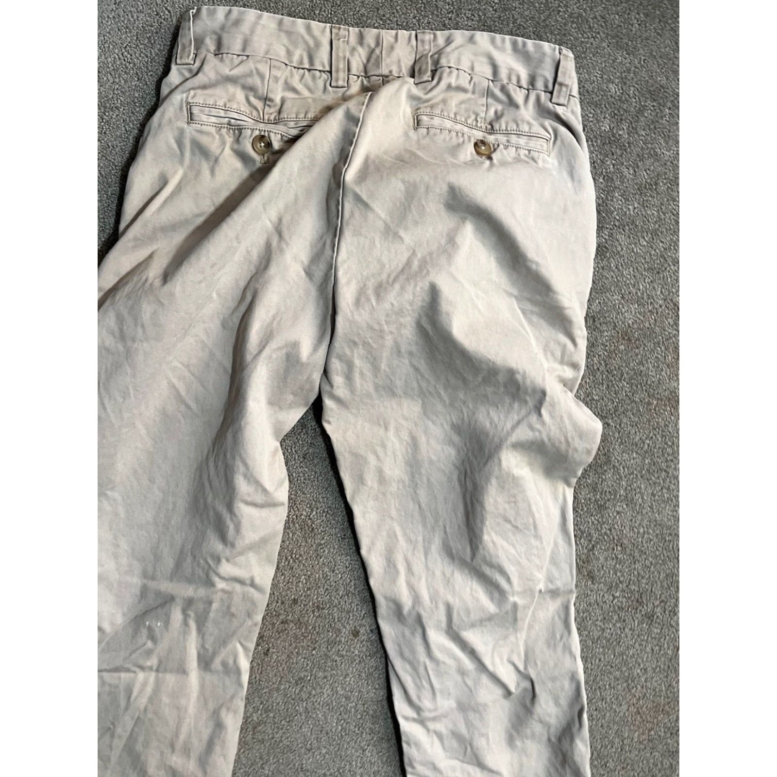 Vineyard Vines Vineyard Vines Breaker Slim Fit Chino Pants Mens 30x30 Beige Cotton Spandex Breathable Pockets Flat Front Solid Size US 30 / EU 46 - 6 Thumbnail