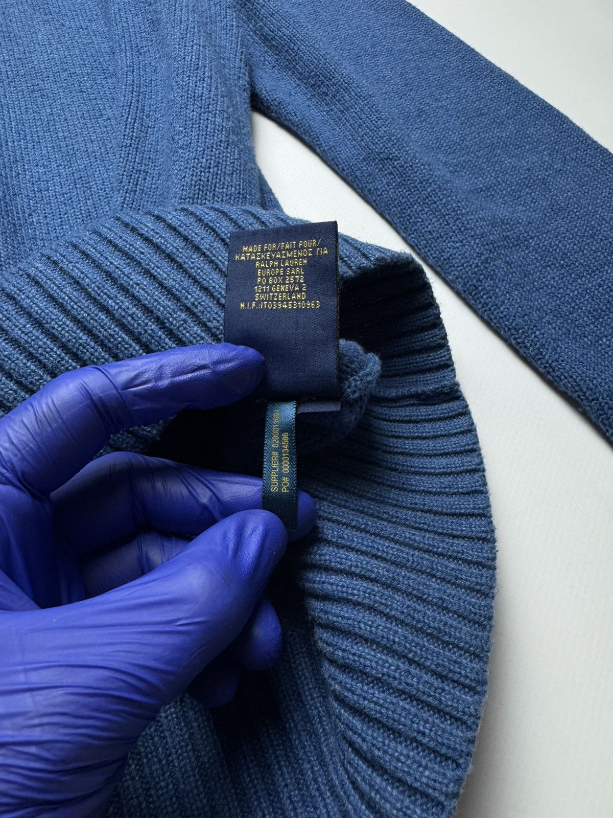 Polo Ralph Lauren Polo Ralph Lauren Cotton Crewneck Sweater - Blue Gold Pony Size US S / EU 44-46 / 1 - 8 Thumbnail