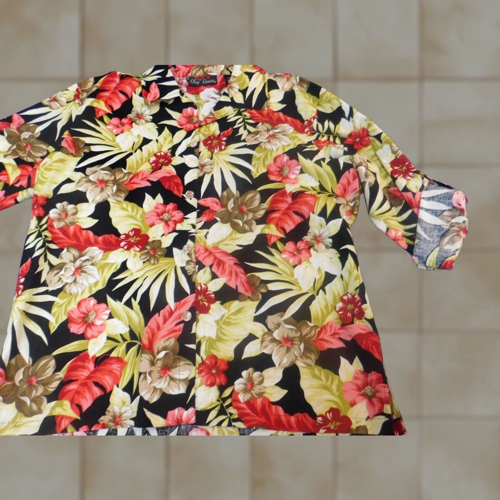 Oleg Cassini Oleg Cassini Womens Blouse XL Floral Multicolor Long Sleeve Collared Casual Button Shirt Women Size XL / US 12-14 / IT 48-50 - 1 Thumbnail