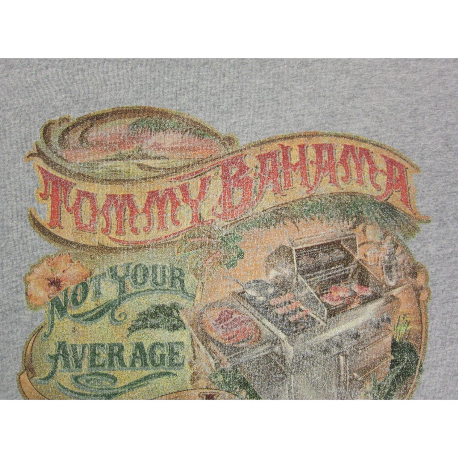 Tommy Bahama Tommy Bahama Shirt Mens L Gray Cotton 90s Hawaiian logo Crew Neck Short Sleeve Vintage No Size US L / EU 52-54 / 3 - 3 Thumbnail
