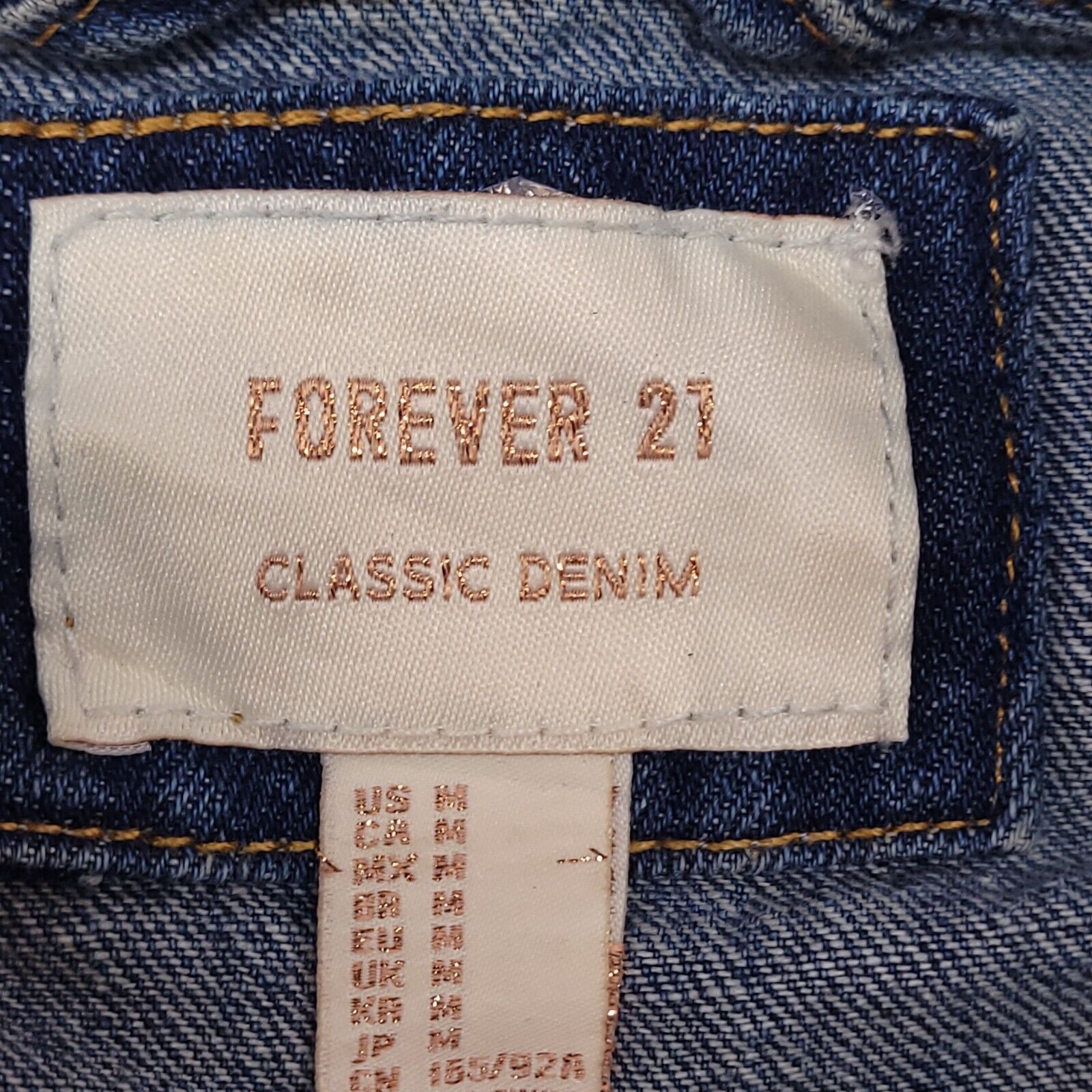 Forever 21 Forever 21 Casual Button Up Denim Jean Jacket Womens Size M Size M / US 6-8 / IT 42-44 - 3 Thumbnail