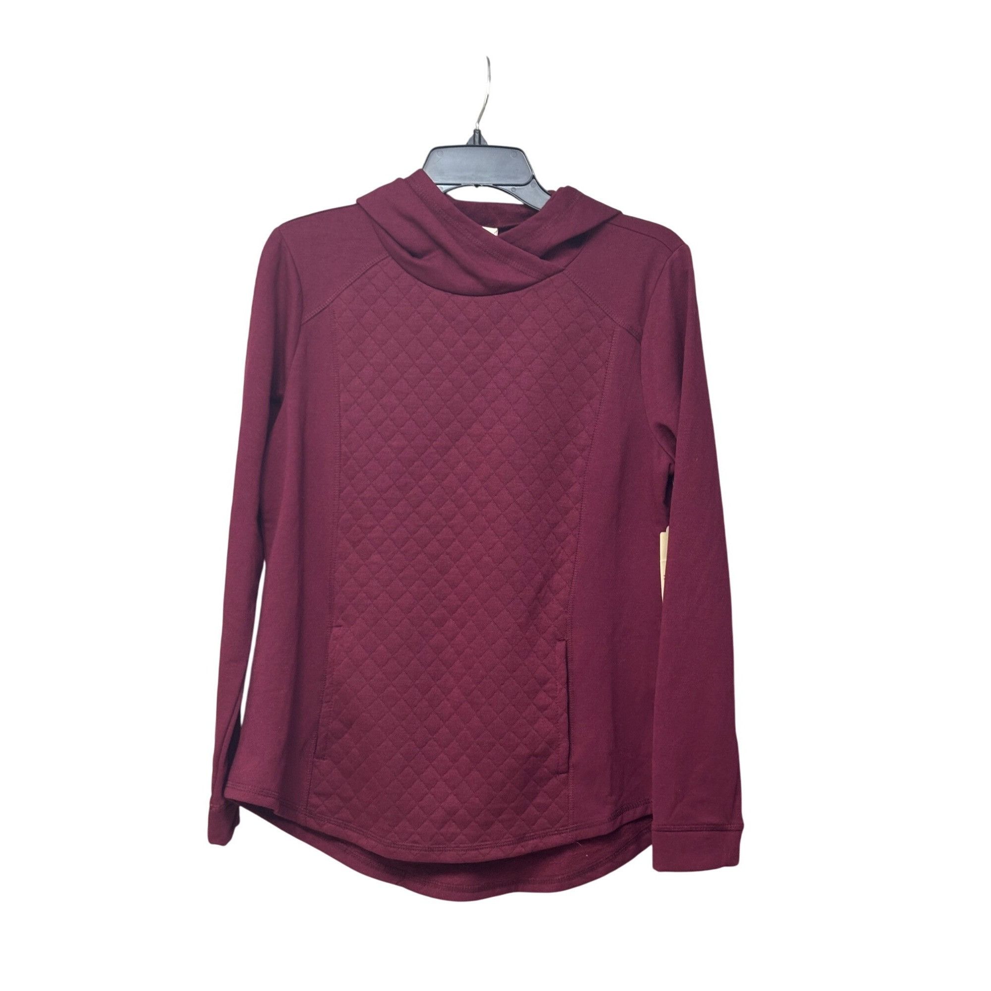 Other St. John’s Bay Quilted front Women’s Hoodie, Burgundy, Sz. S Size S / US 4 / IT 40 - 5 Thumbnail