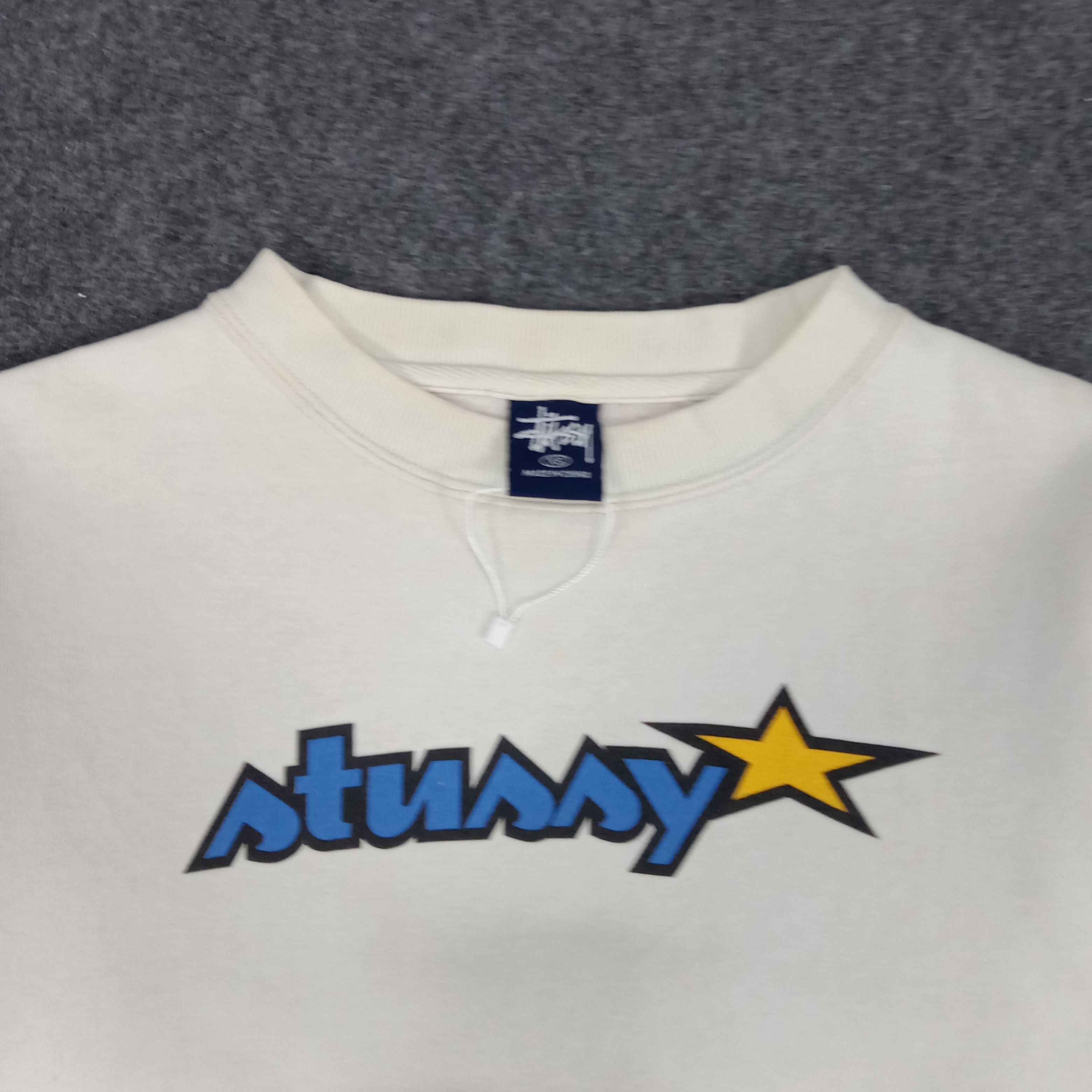 Stussy × Vintage Stussy American Streetwear Star Design Sweatshirt Size US S / EU 44-46 / 1 - 2 Thumbnail