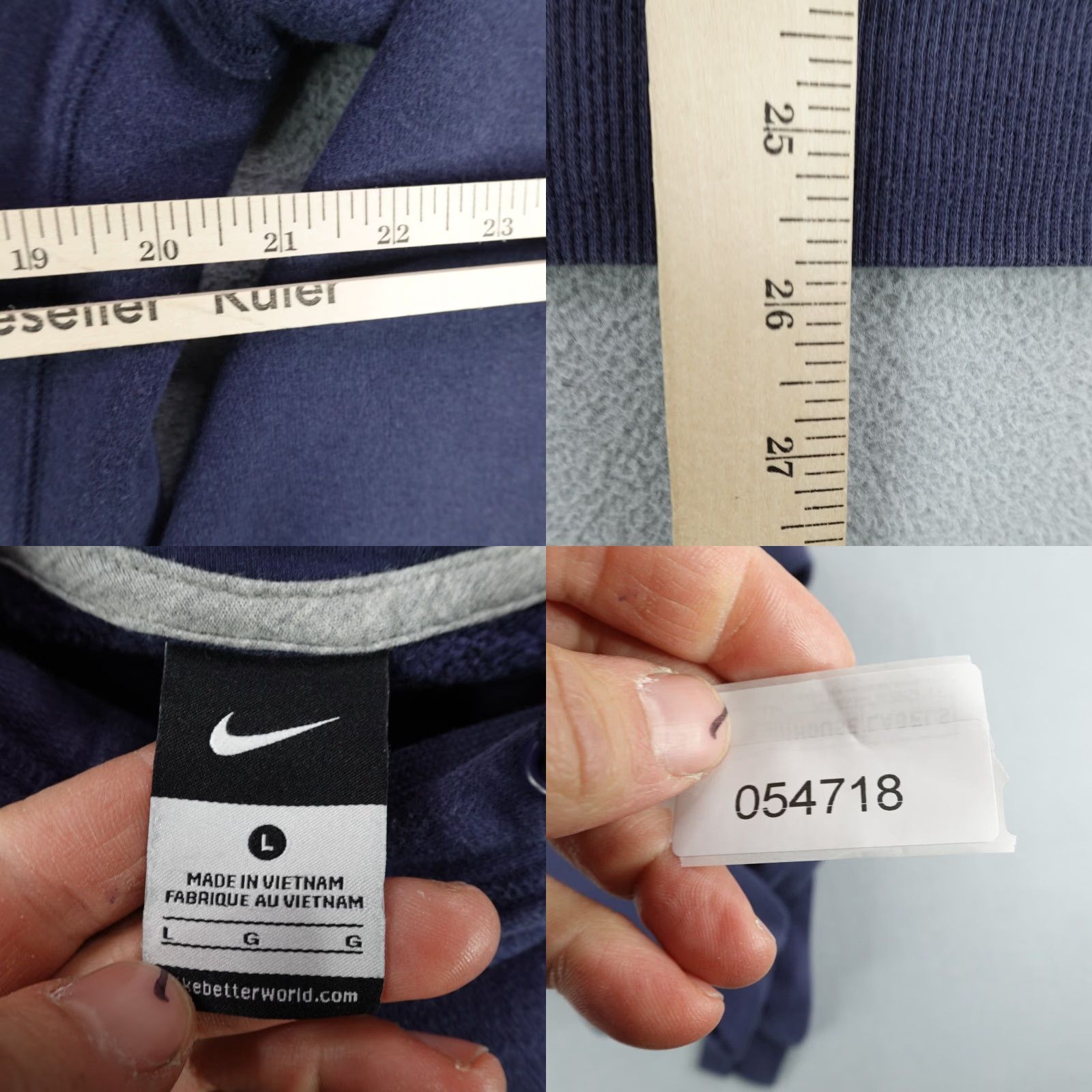 Nike Nike Hoodie Womens Large Blue EA Sports Volleyball Encore Pullover Sweatshirt Size L / US 10 / IT 46 - 8 Thumbnail