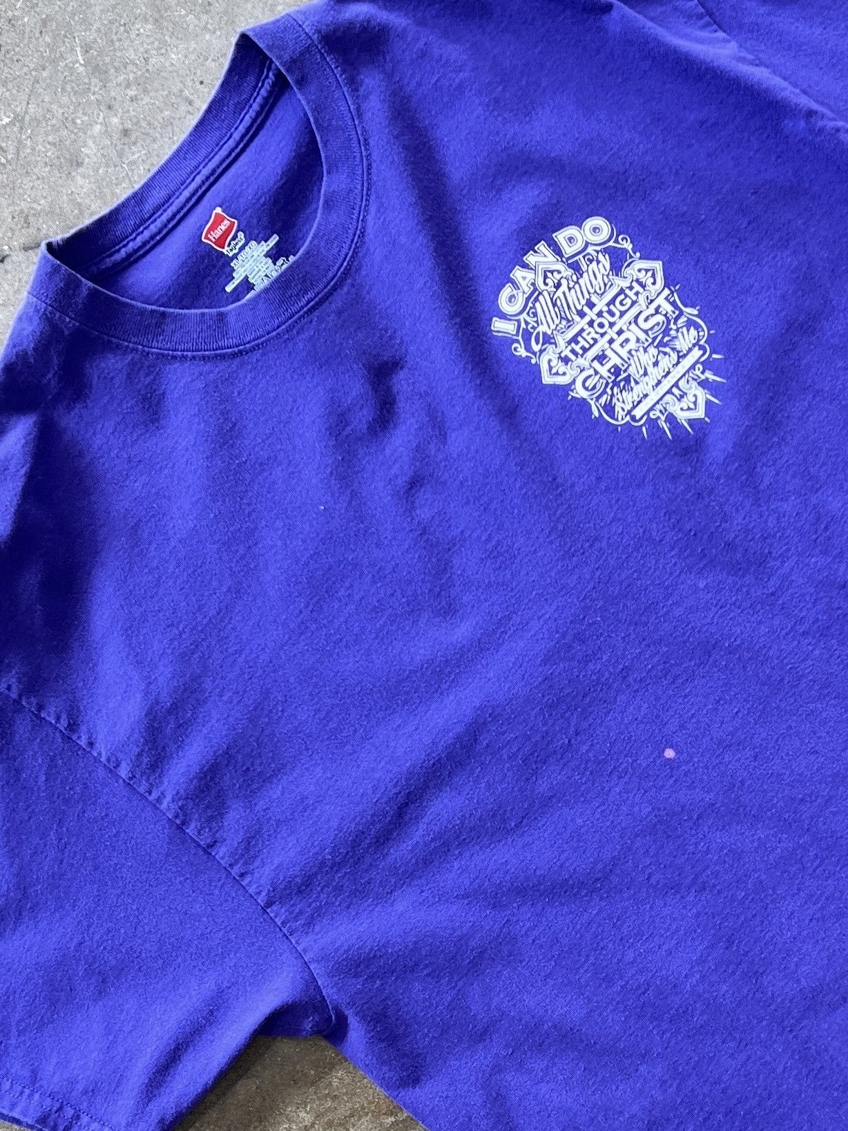 Vintage Religious Jesus Philippians Bible Verse Tee XL Size US XL / EU 56 / 4 - 4 Thumbnail