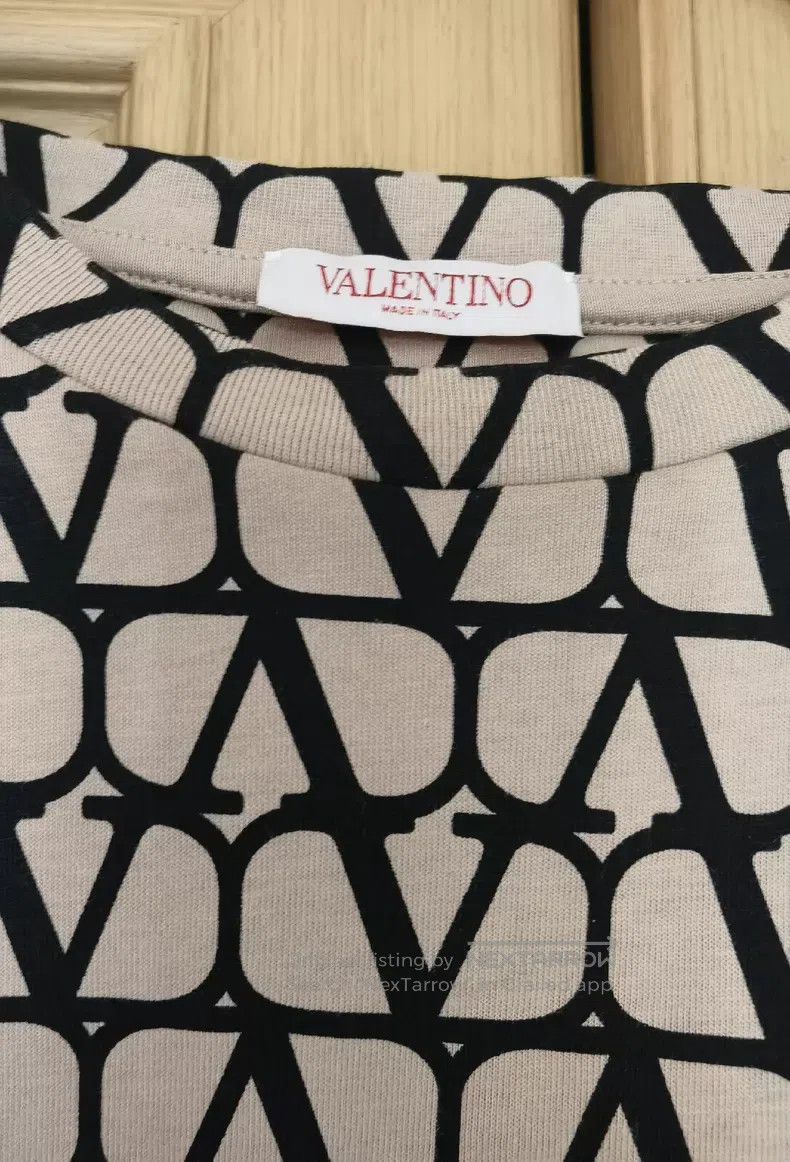 Valentino Valentino V-logo cotton T-shirt Size M / US 6-8 / IT 42-44 - 5 Thumbnail