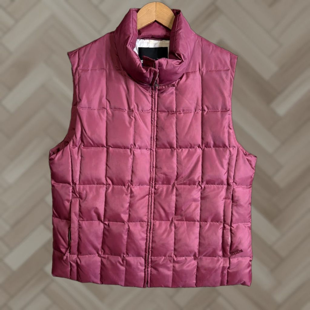 Vintage Glacier's Edge Vest Puffer Womens XL Red Down Quilted Zip Snap Pockets Insulated Winter Outdoors Size XL / US 12-14 / IT 48-50 - 1 Thumbnail