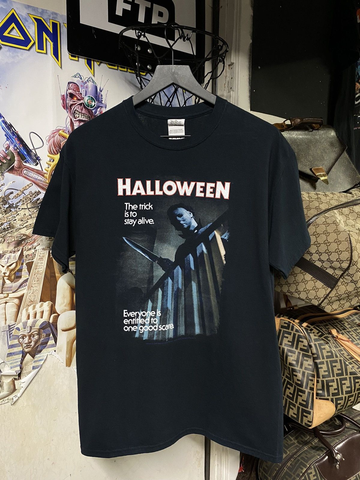 Vintage Vintage 00’ Michael Myers Halloween Movie Tee Shirt Medium Size US M / EU 48-50 / 2 - 5 Thumbnail