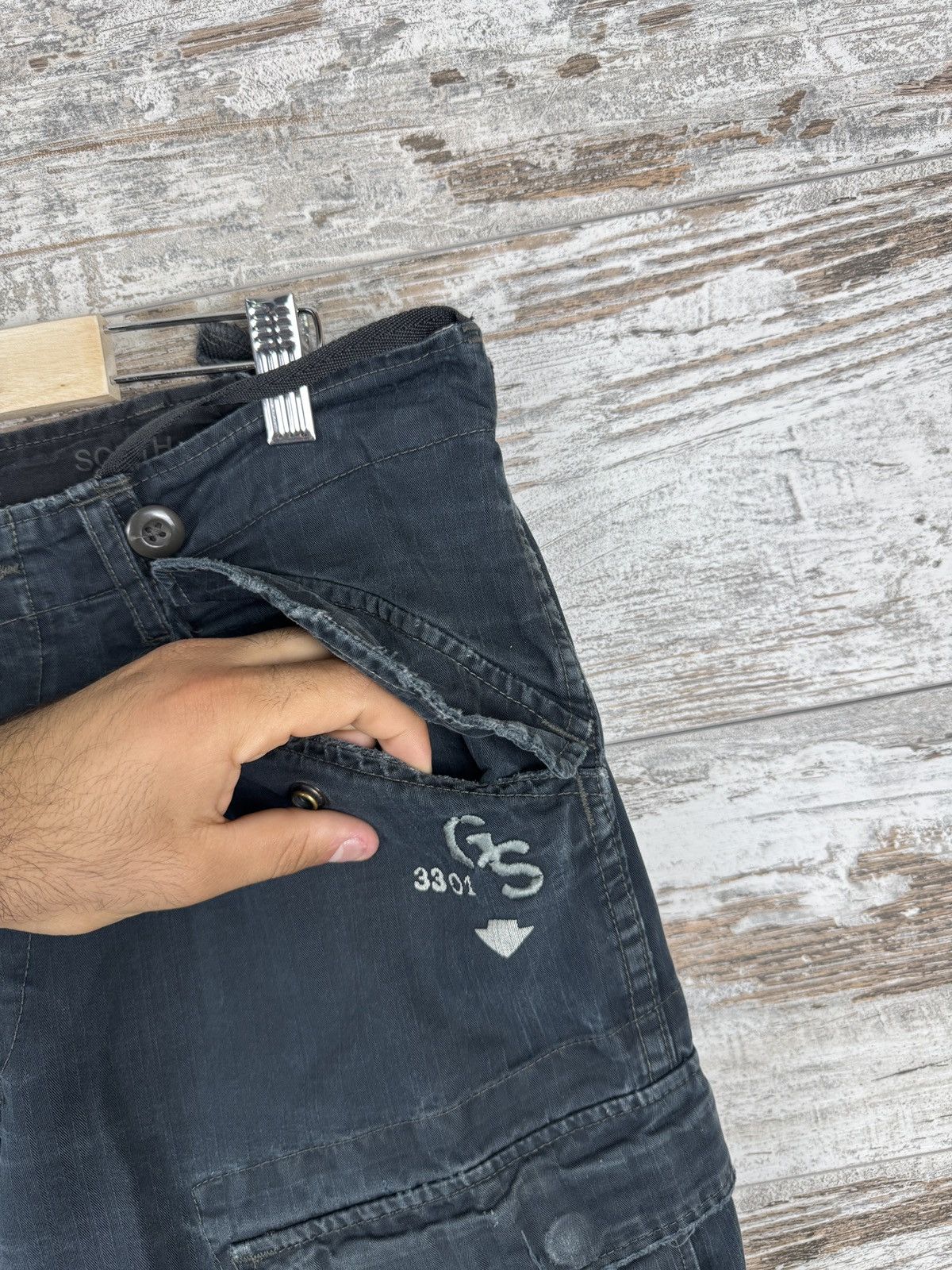 G-Star × Vintage Mens Vintage Distressed G Star Raw cargo pants jeans denim Size US 36 / EU 52 - 12 Thumbnail