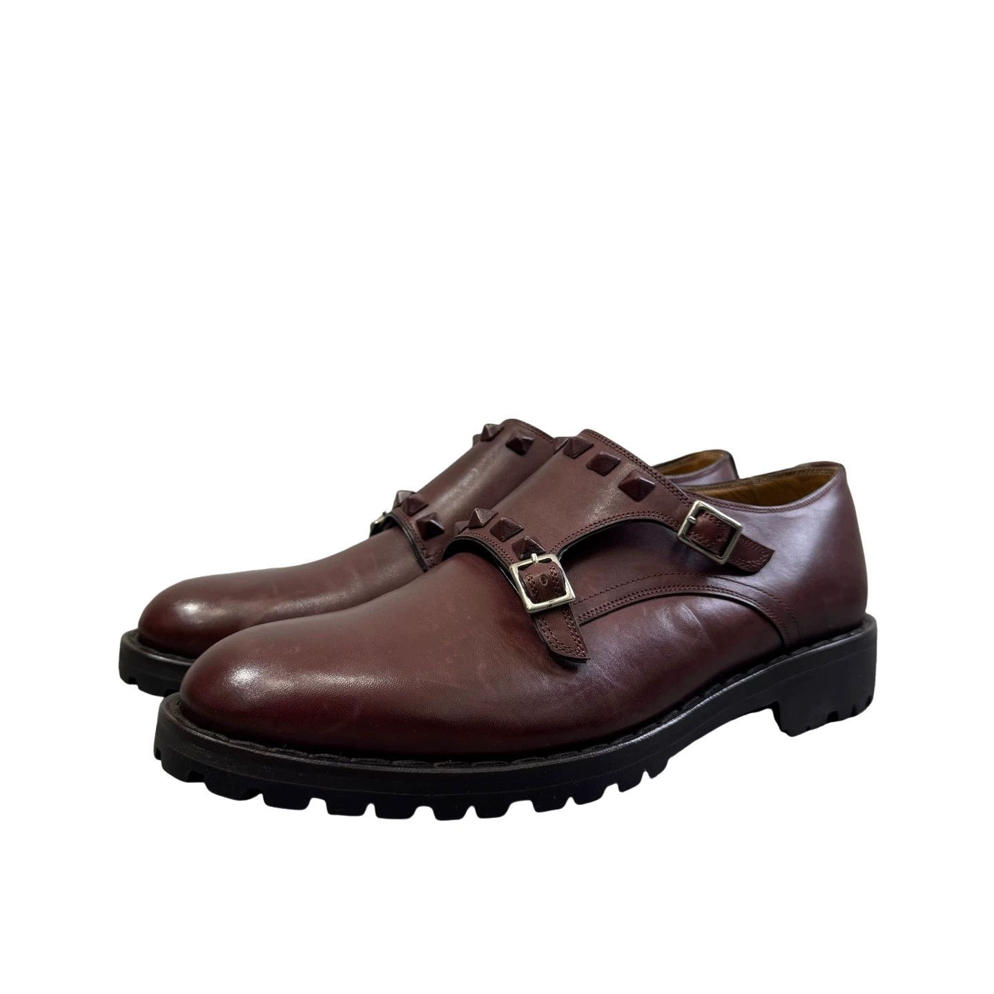 Valentino Valentino Rockstud Double Monk Strap Shoes 41 Size US 8 / EU 41 - 1 Thumbnail