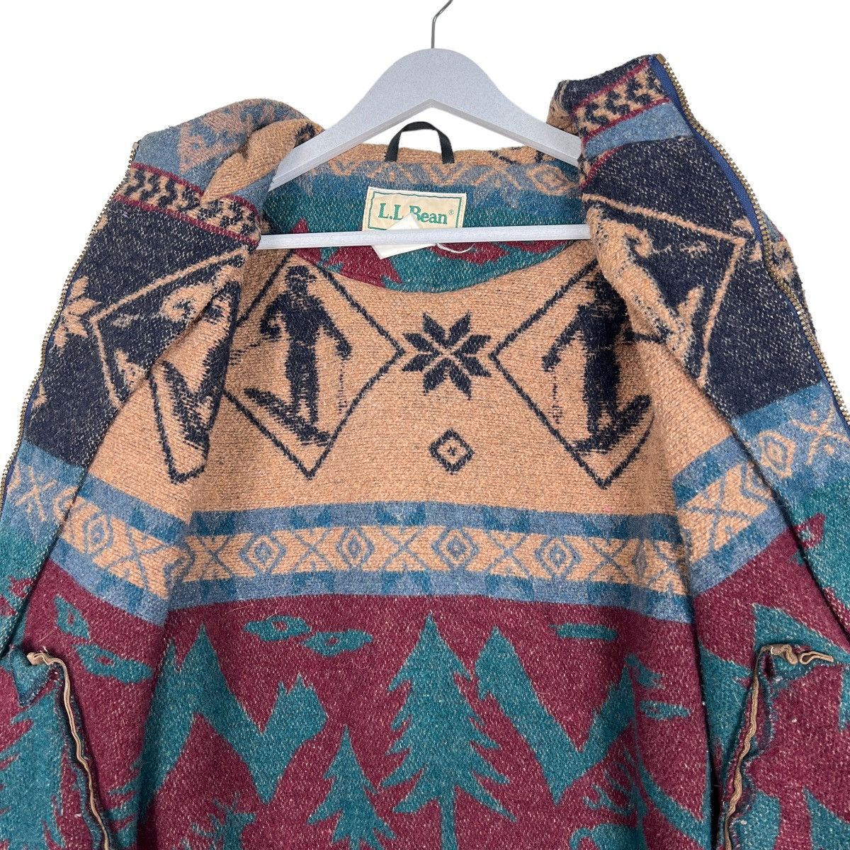 L.L. Bean 🔥 VINTAGE LL BEAN WOOL MOUNTAIN SKI MOTIVE Size US S / EU 44-46 / 1 - 13 Thumbnail