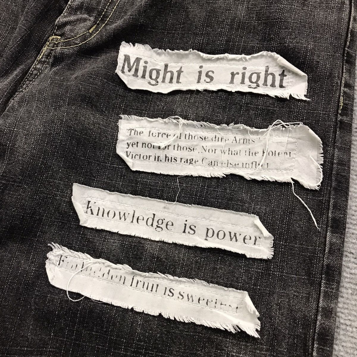 If Six Was Nine BUFFALO DISTRESSED IF SIX WED NINA STYLE BLACK FADED PANTS Size US 30 / EU 46 - 5 Thumbnail