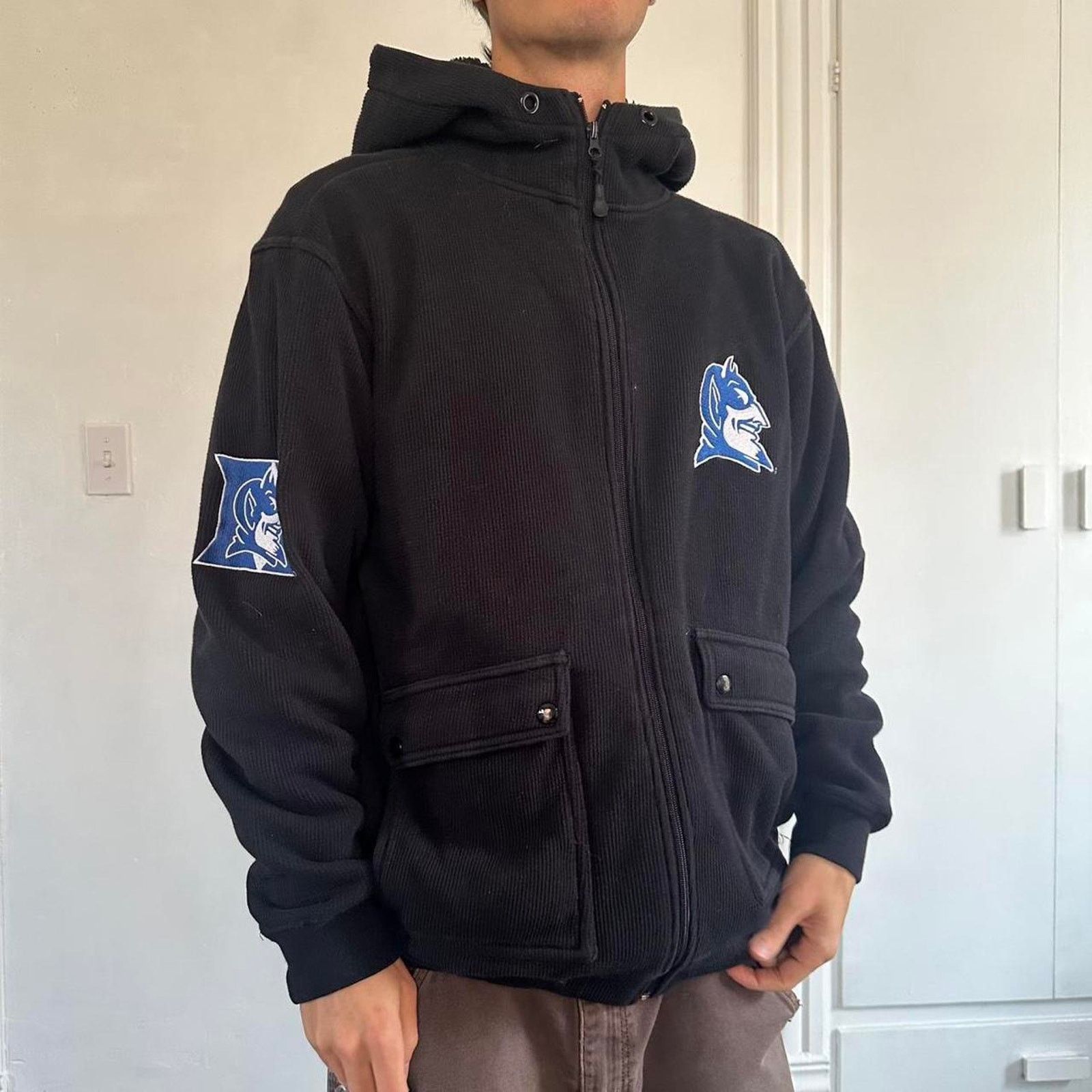 NCAA × Vintage vintage Duke NCAA Blue Devils Zip Up Hoodie Sweatshirt Size US M / EU 48-50 / 2 - 7 Thumbnail