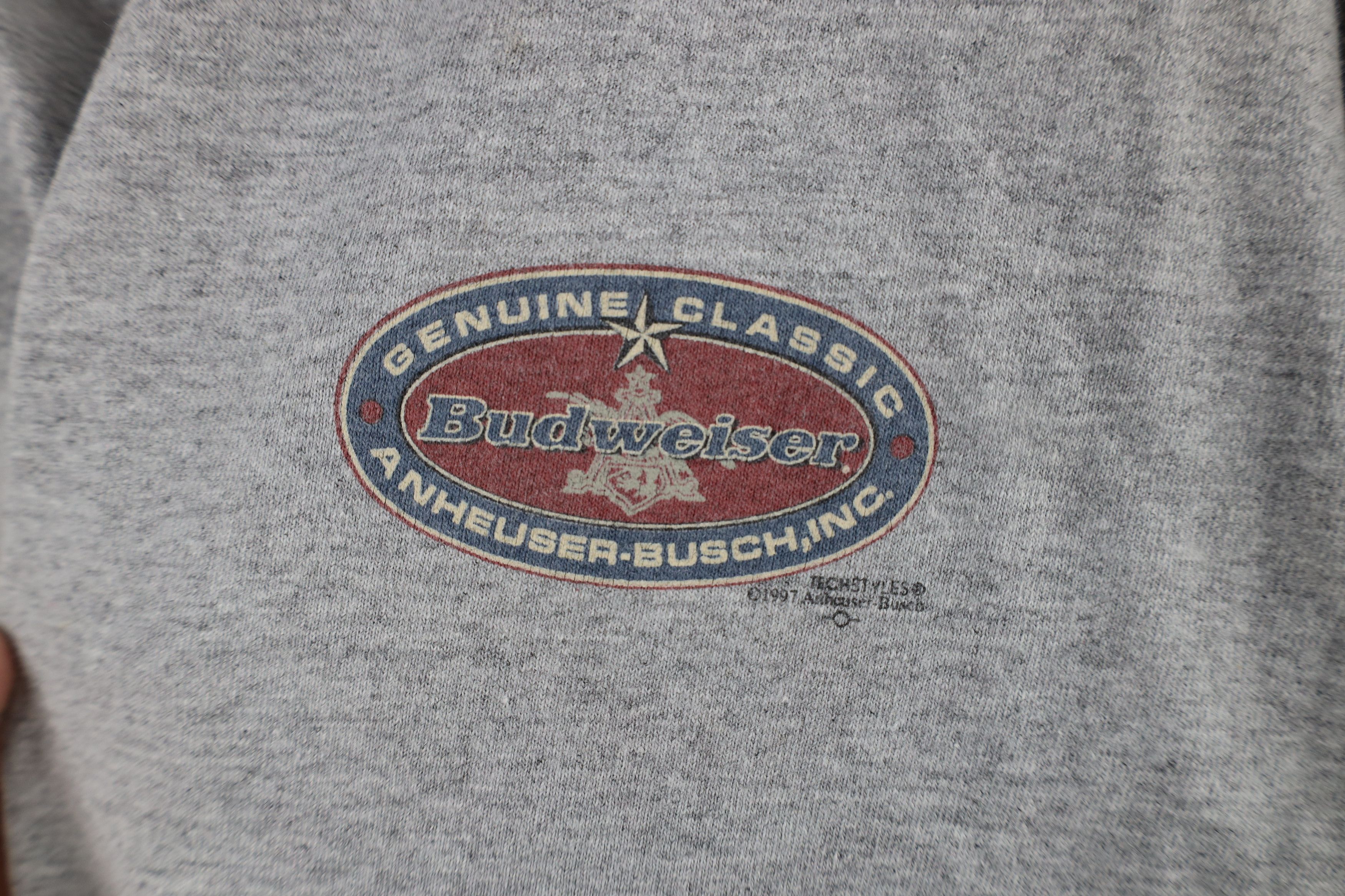 Vintage Vintage 90s Anheuser Busch Budweiser Spell Beer T-Shirt USA Size US L / EU 52-54 / 3 - 4 Thumbnail