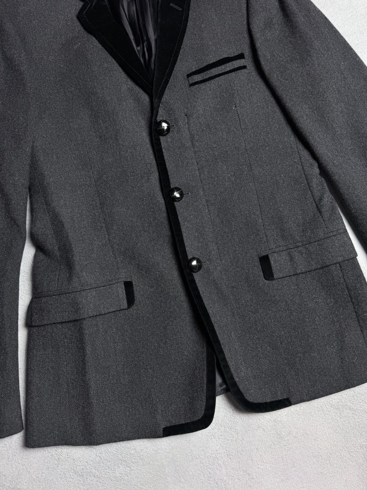Dolce & Gabbana Dolce Gabbana Women’s Angora Wool V-Neck Blazer Jacket Size 44S - 4 Thumbnail