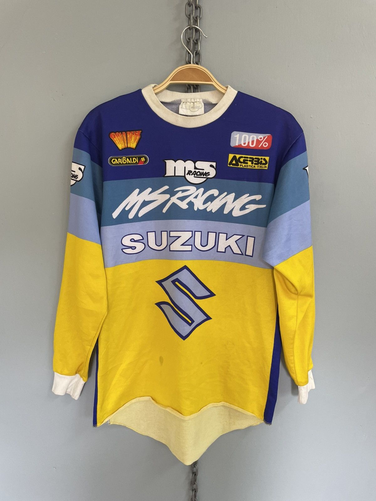 Vintage Vintage MS Racing Suzuki Motocross jersey Size US M / EU 48-50 / 2 - 1 Thumbnail