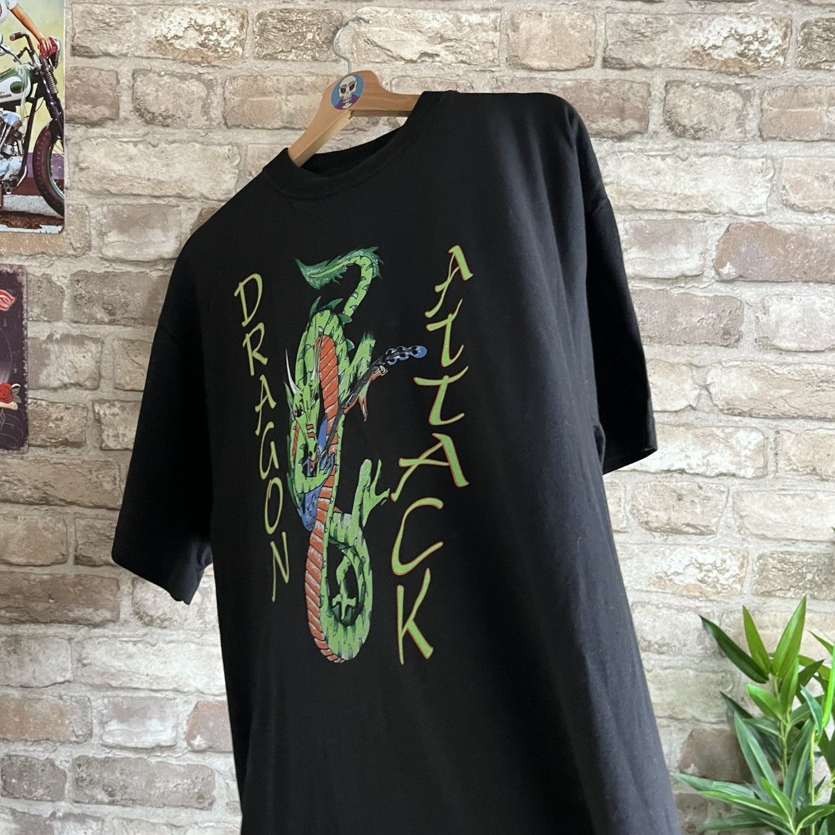 Band Tees × Vintage 90s Queen Dragon Attack fan band tee t shirt Size US L / EU 52-54 / 3 - 5 Thumbnail