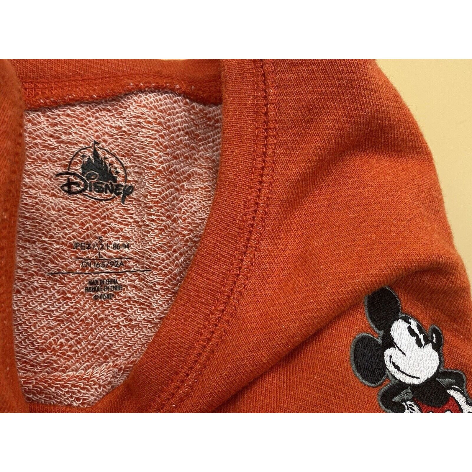Disney Walt Disney Studios Sweatshirt Kids L Orange Mickey Mouse Size L / US 10 / IT 46 - 3 Thumbnail