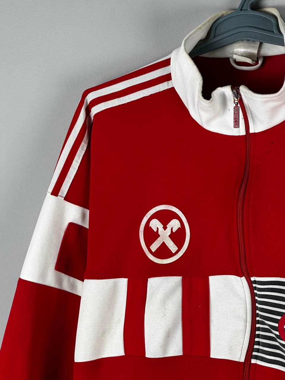 Adidas Vintage 80s Adidas Track Jacket Striped Y2K Size US L / EU 52-54 / 3 - 5 Thumbnail