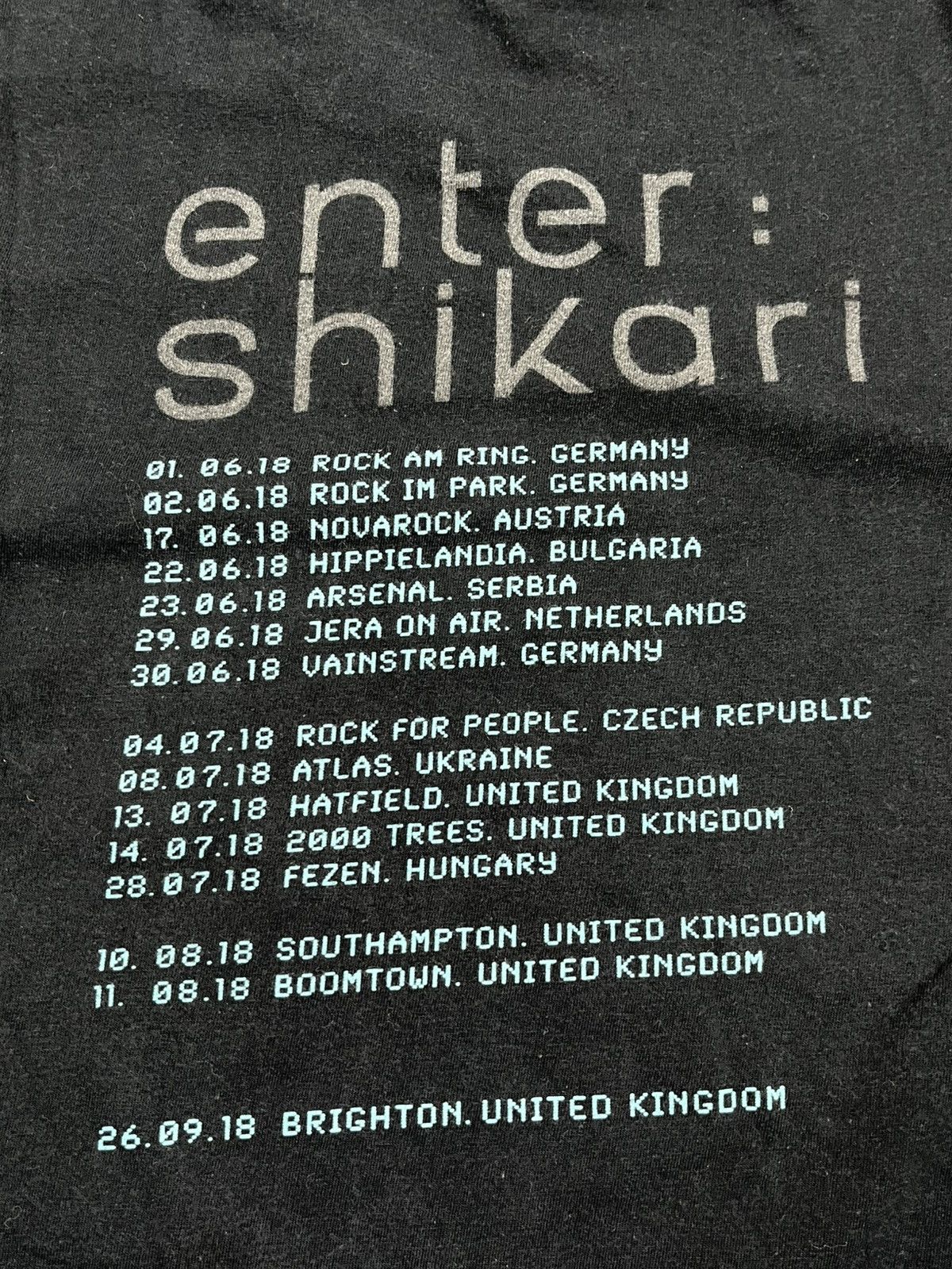 Band Tees Vintage Y2K Enter Shikari Big Logo Rock Band Tour T shit M Size US M / EU 48-50 / 2 - 5 Thumbnail