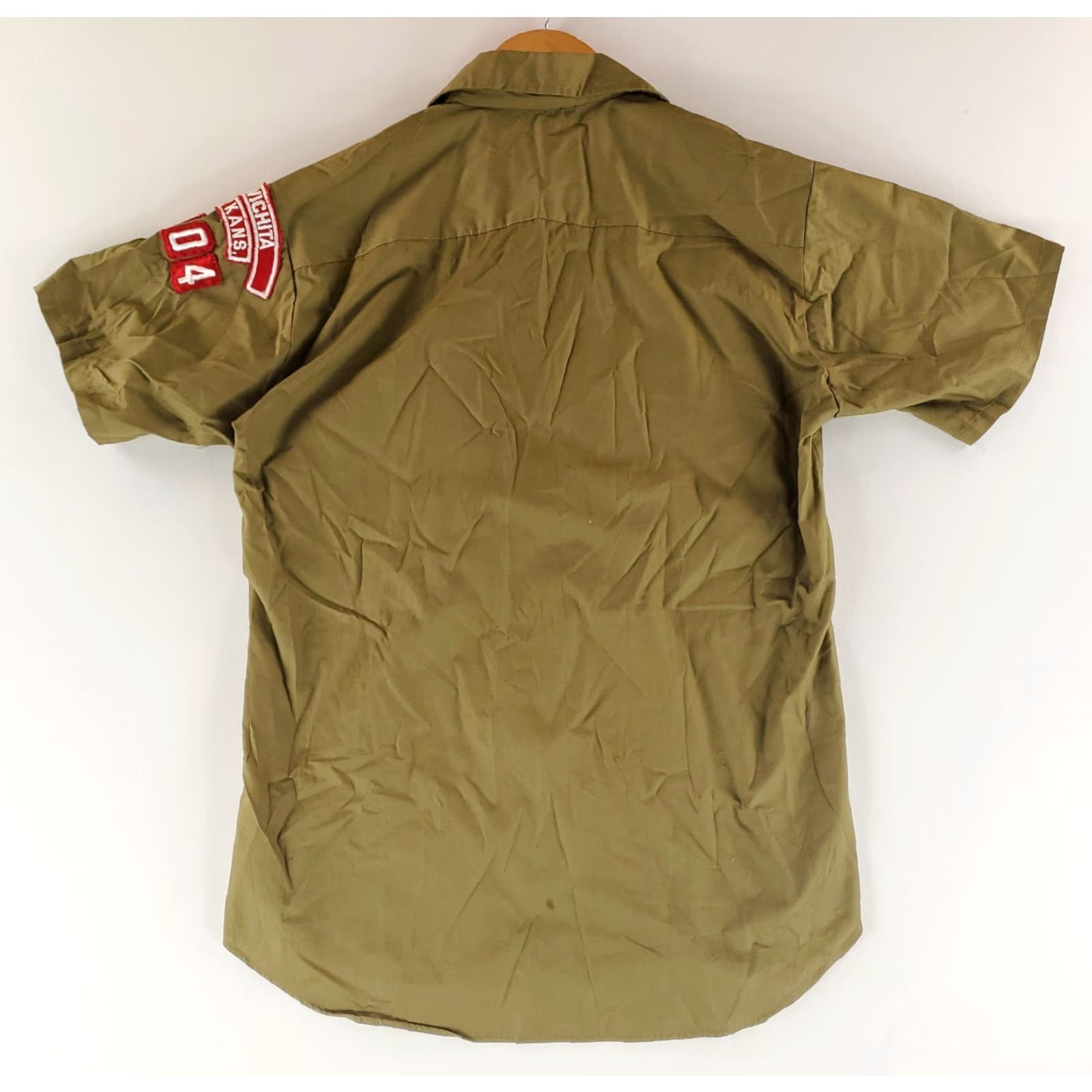 Vintage VINTAGE Boy Scouts America BSA Button-Up Shirt Olive Green Mens S Loop Collar Size US S / EU 44-46 / 1 - 7 Thumbnail