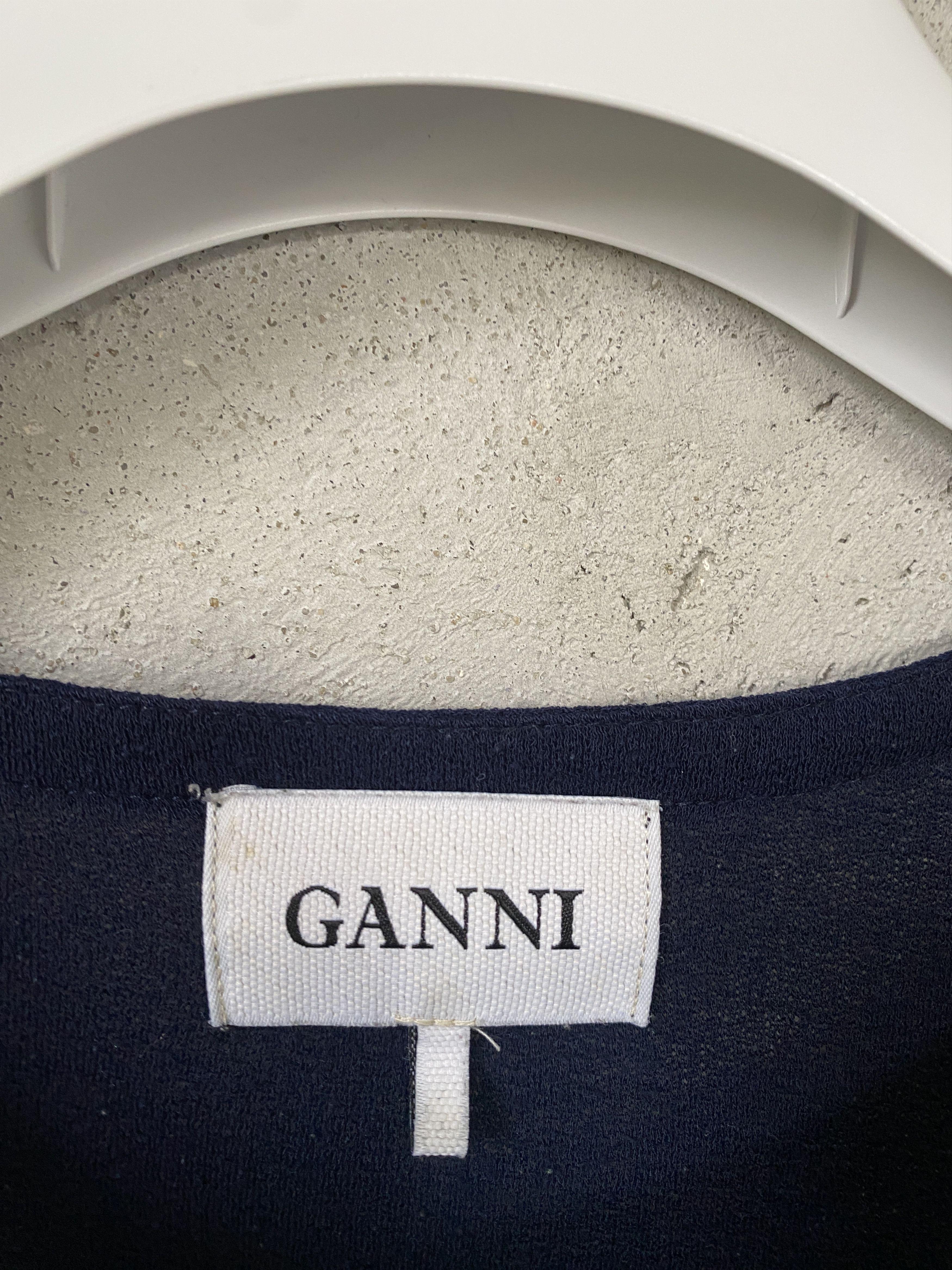 Ganni Ganni casual navy dress Size M / US 6-8 / IT 42-44 - 3 Thumbnail