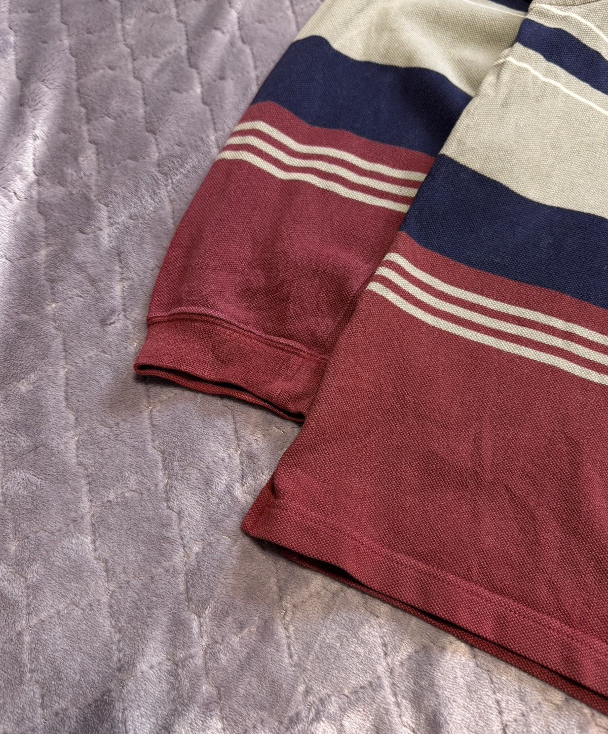 Lacoste × Vintage Vintage y2k Lacoste Long Sleeve Polo Size US XL / EU 56 / 4 - 8 Thumbnail