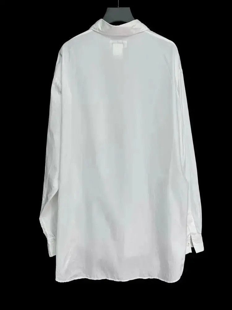 Yohji Yamamoto Yohji Yamamoto 80s Unevenness Neck Shirt-2505 Size US M / EU 48-50 / 2 - 4 Thumbnail
