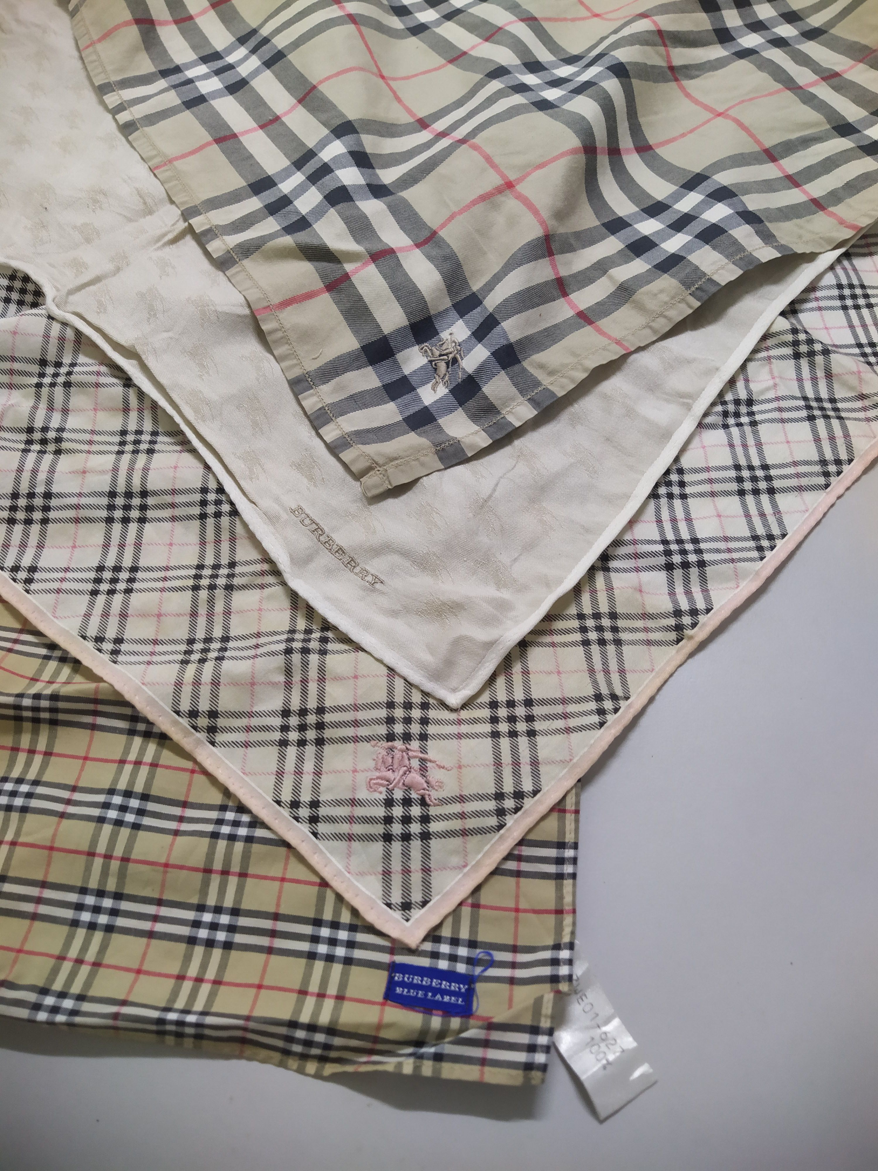 Burberry Rare Bundle Burberry Handkerchief Pocket Square Nova Check Size ONE SIZE - 2 Thumbnail