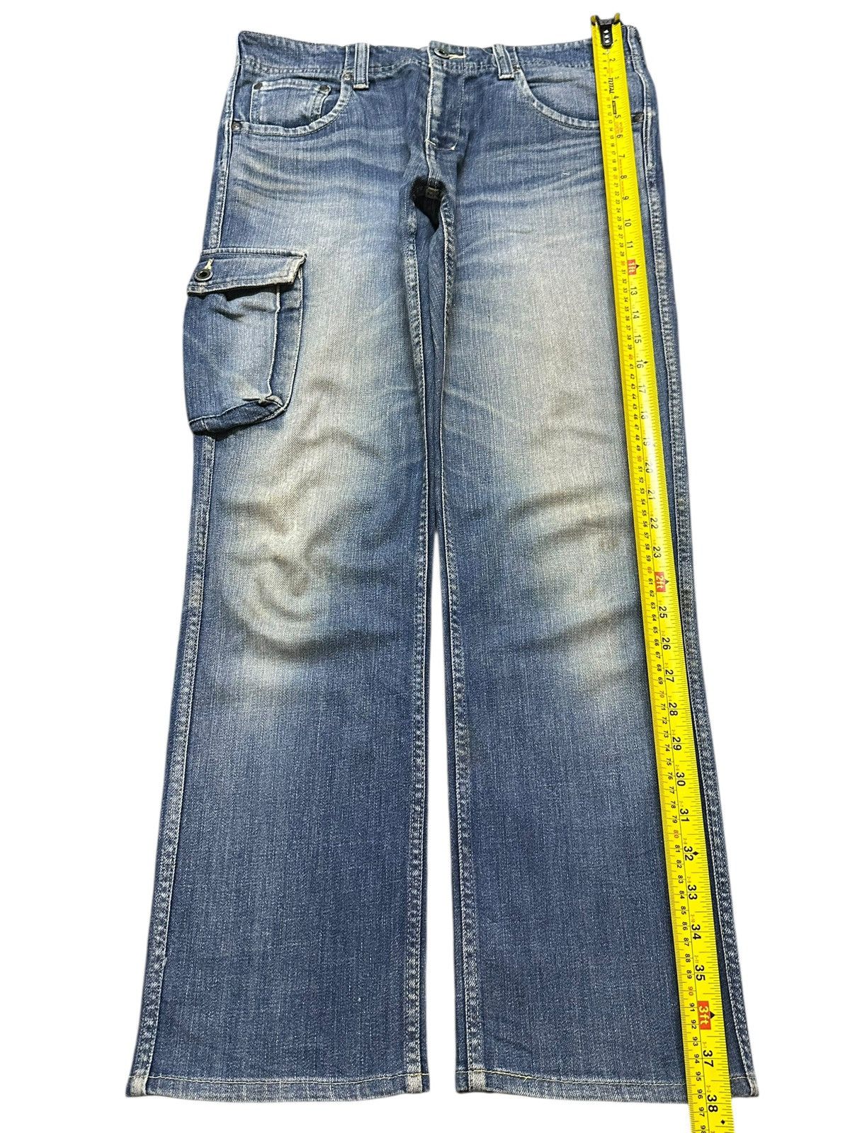 Johnbull Vintage Japan Johnbull Mud Wash Faded Whisker Style Jeans Size US 32 / EU 48 - 13 Thumbnail