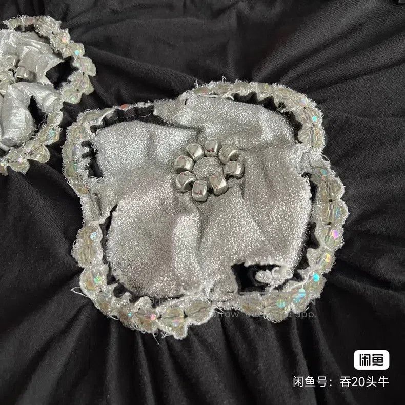 Comme des Garcons Comme Des Garcons size M Silver Inner Skirt + Outer Mesh S Size 23" - 6 Thumbnail