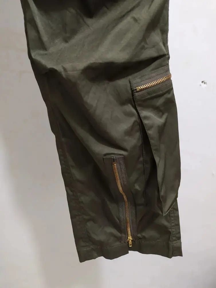 Japanese Brand VAROSH Japan Multi Pocket CargoTactical Utility olive Pants Size US 28 / EU 44 - 5 Thumbnail