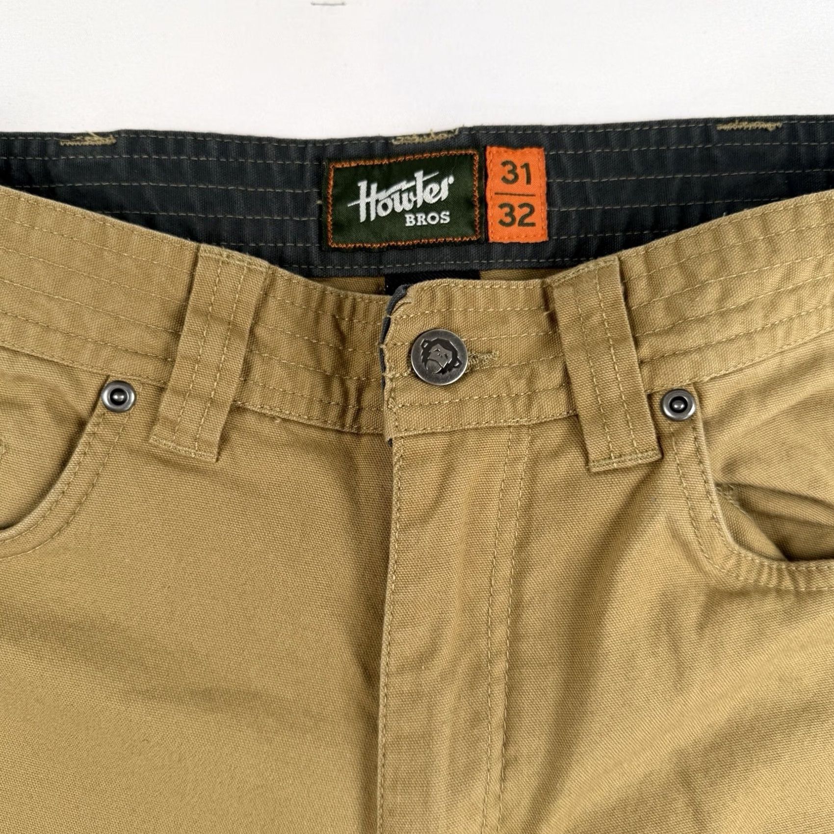 Howler Brothers Howler Brothers Pants Mens 30x31 Brown Frontside 5 Pocket Cordura Stretch Canvas Pants Regular Straight Brown 5-Pocket Frontside 30 Mens Size US 30 / EU 46 - 3 Thumbnail