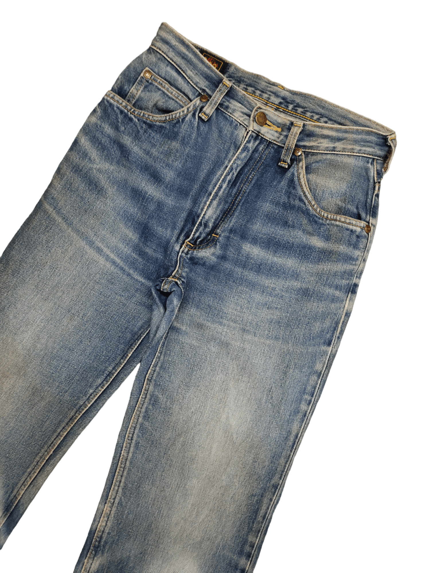 If Six Was Nine Flare Jeans Miss Lee Rider Clawmark Distress Denim Bootcut Size 26" / US 2 / IT 38 - 4 Thumbnail