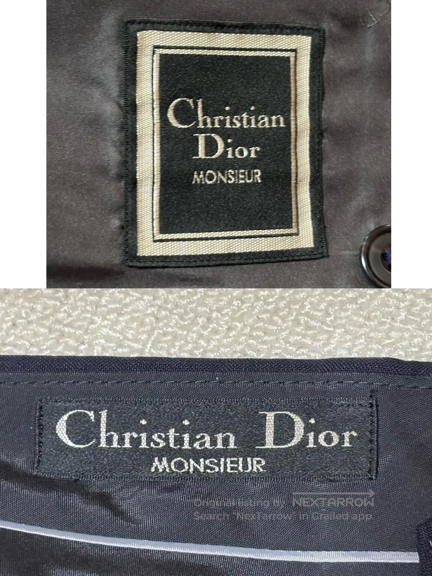 Dior Dior Men's Navy Double. Size US XL / EU 56 / 4 - 8 Thumbnail