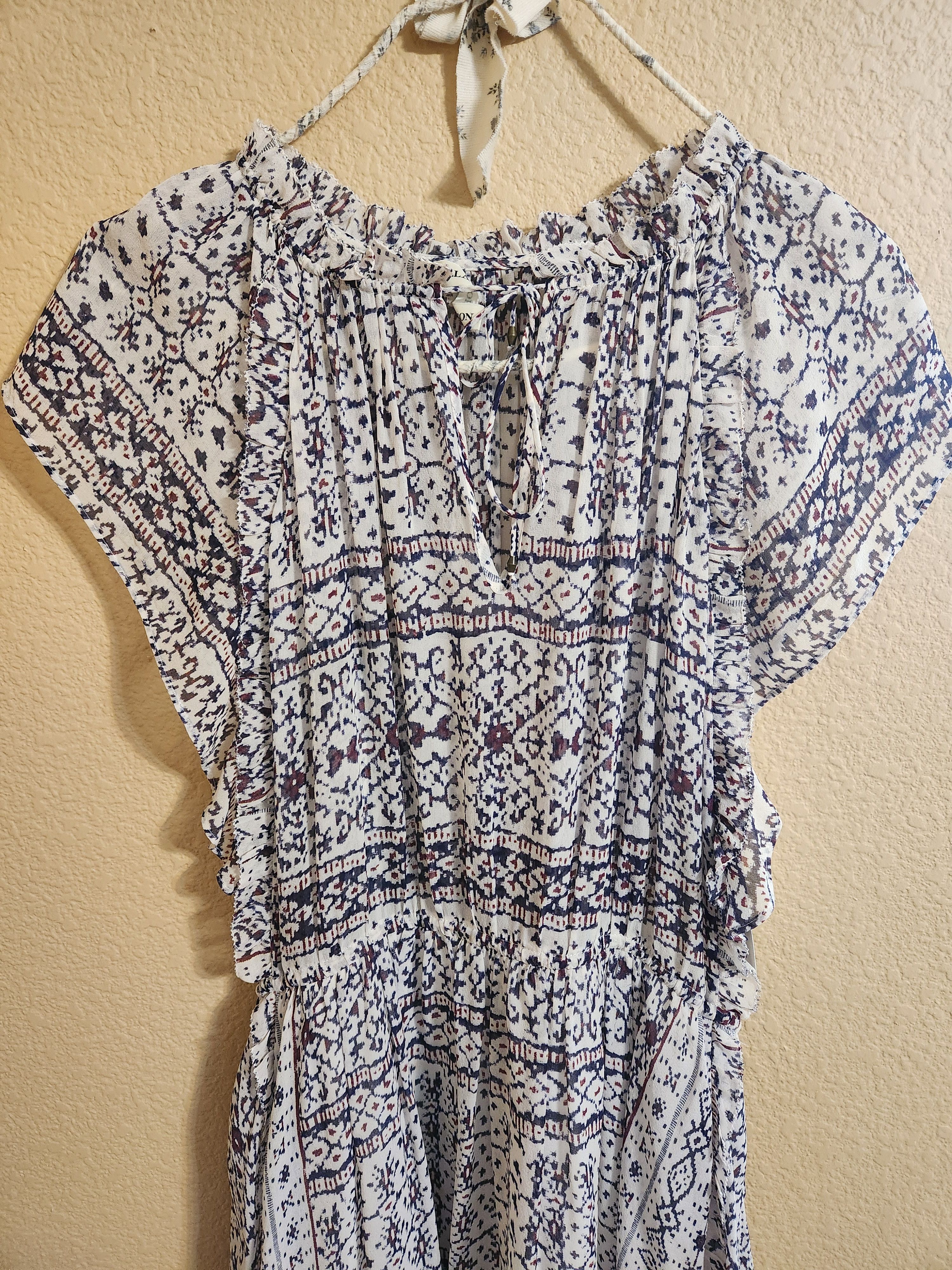 Ulla Johnson ULLA JOHNSON Silk Chiffon Boho Chic FARRAH DRESS 2 XS Size XS / US 0-2 / IT 36-38 - 3 Thumbnail