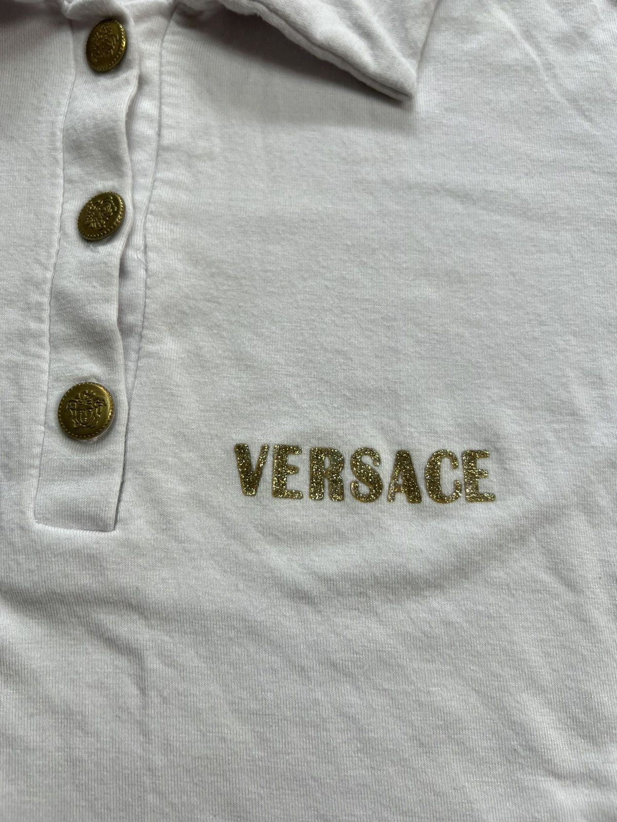 Versace Longsleeve Versace logo medusa buttons italy Size S / US 4 / IT 40 - 3 Thumbnail