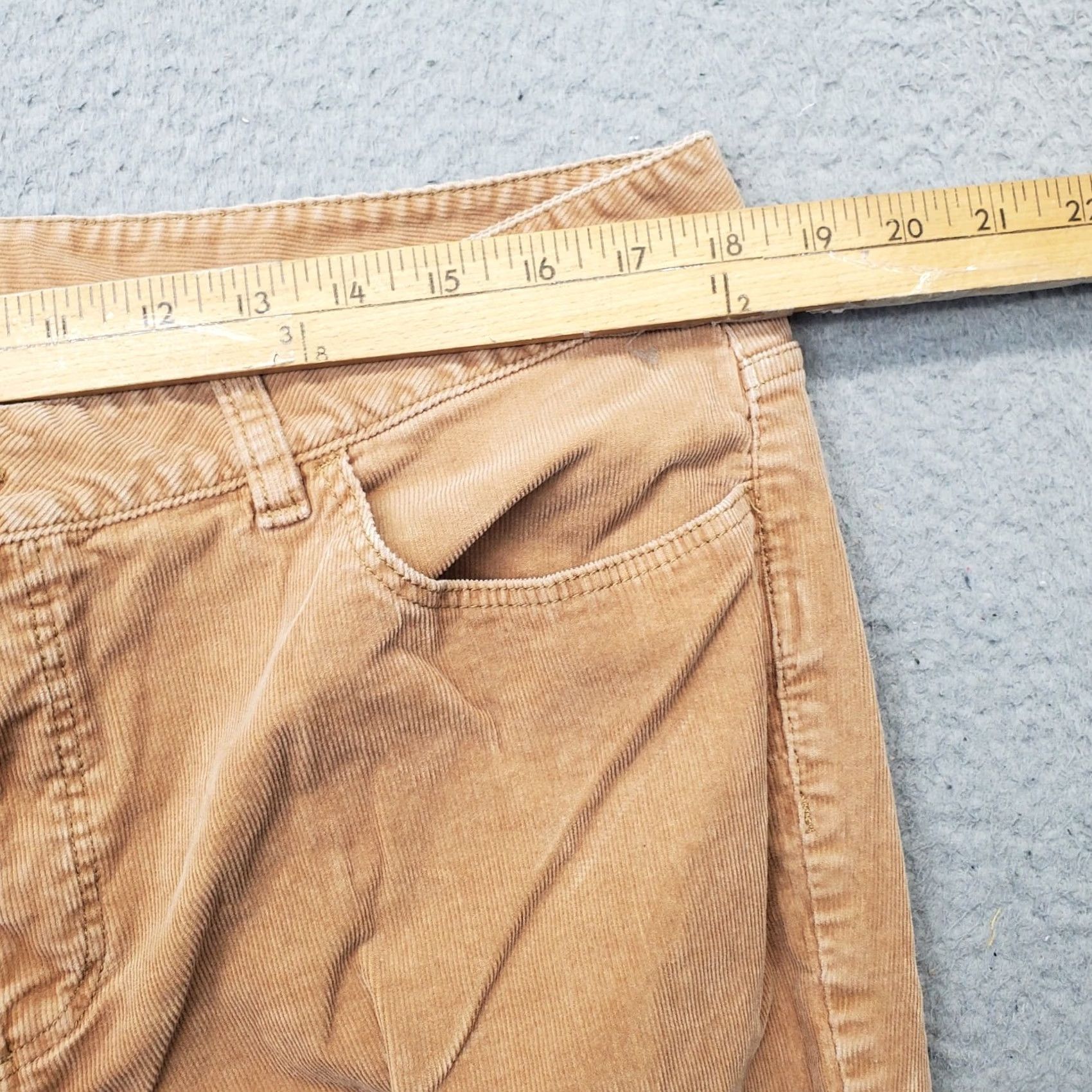 Talbots Talbots Womens 18L Corduroy Pants Brown Pockets Curvy Stretch Straight Leg Casual Pants Mens? Size 40" / US 18 - 6 Thumbnail
