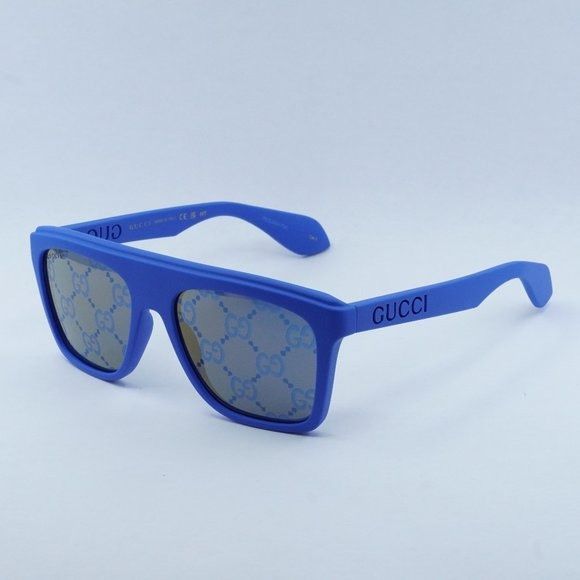 image of New Gucci Gg1570S 004 Blue Sunglasses, Men's