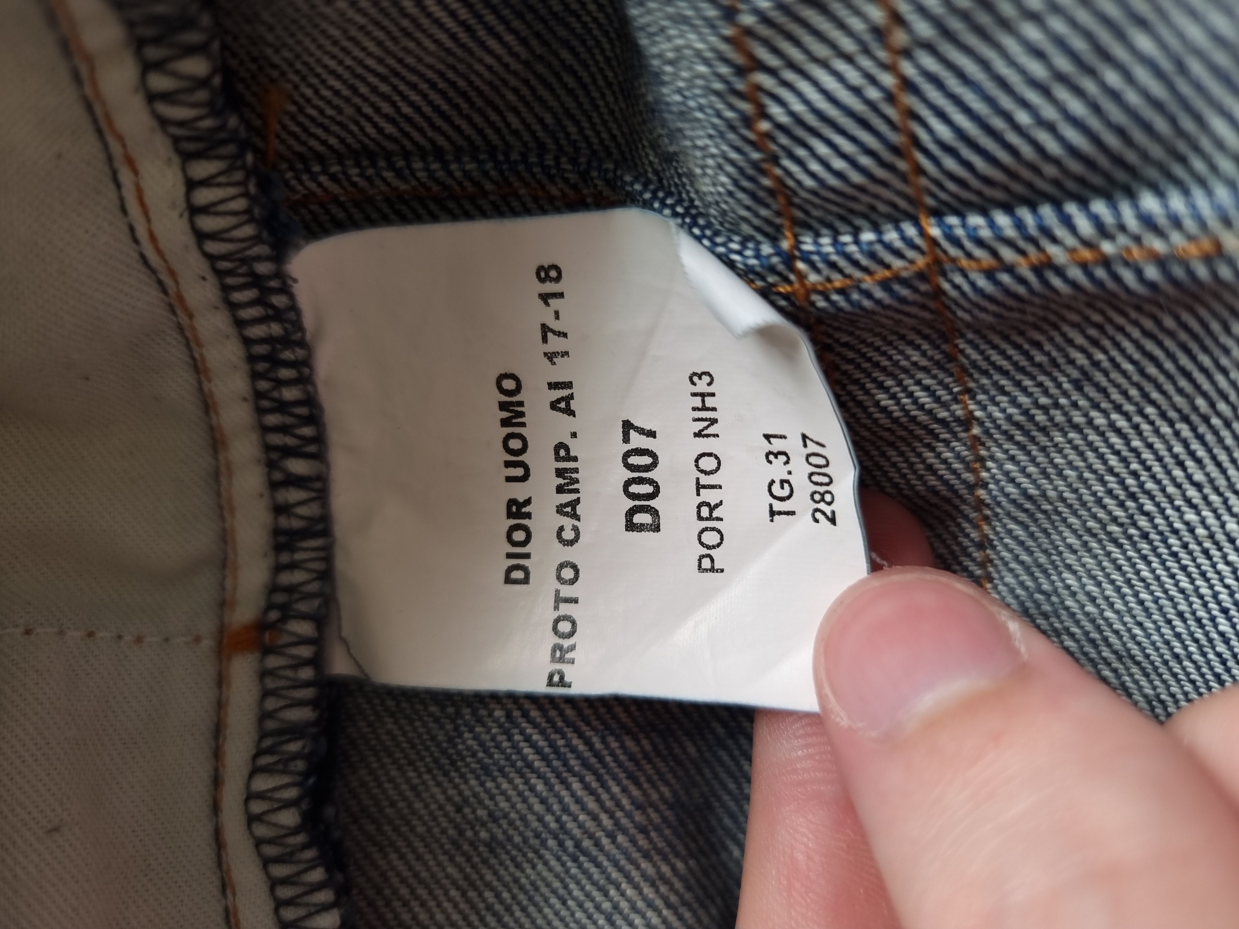 Dior Dior Homme Proto Distressed Blue Denim Jeans Size US 31 - 8 Thumbnail